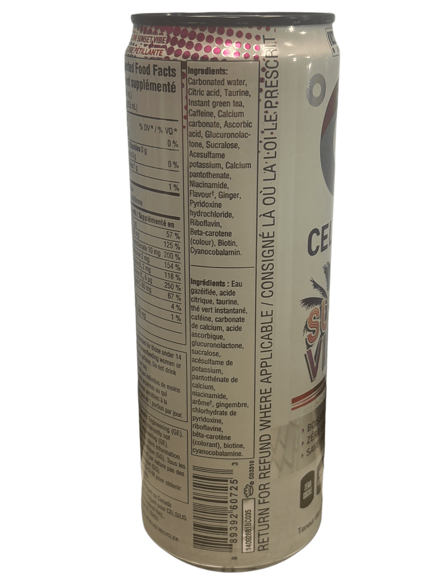 Celsius Sunset Vibe Energy Drink 355ML - Canada Edition - www.Shopthatapp.com