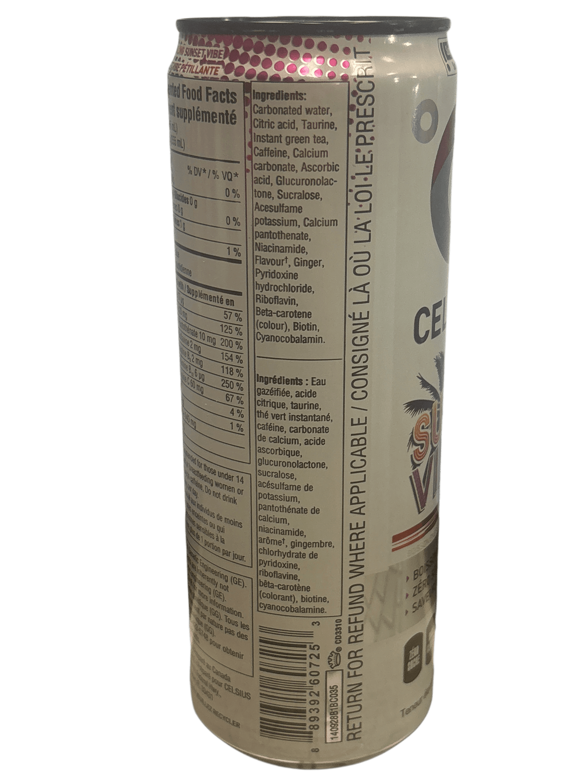 Celsius Sunset Vibe Energy Drink 355ML - Canada Edition - www.Shopthatapp.com