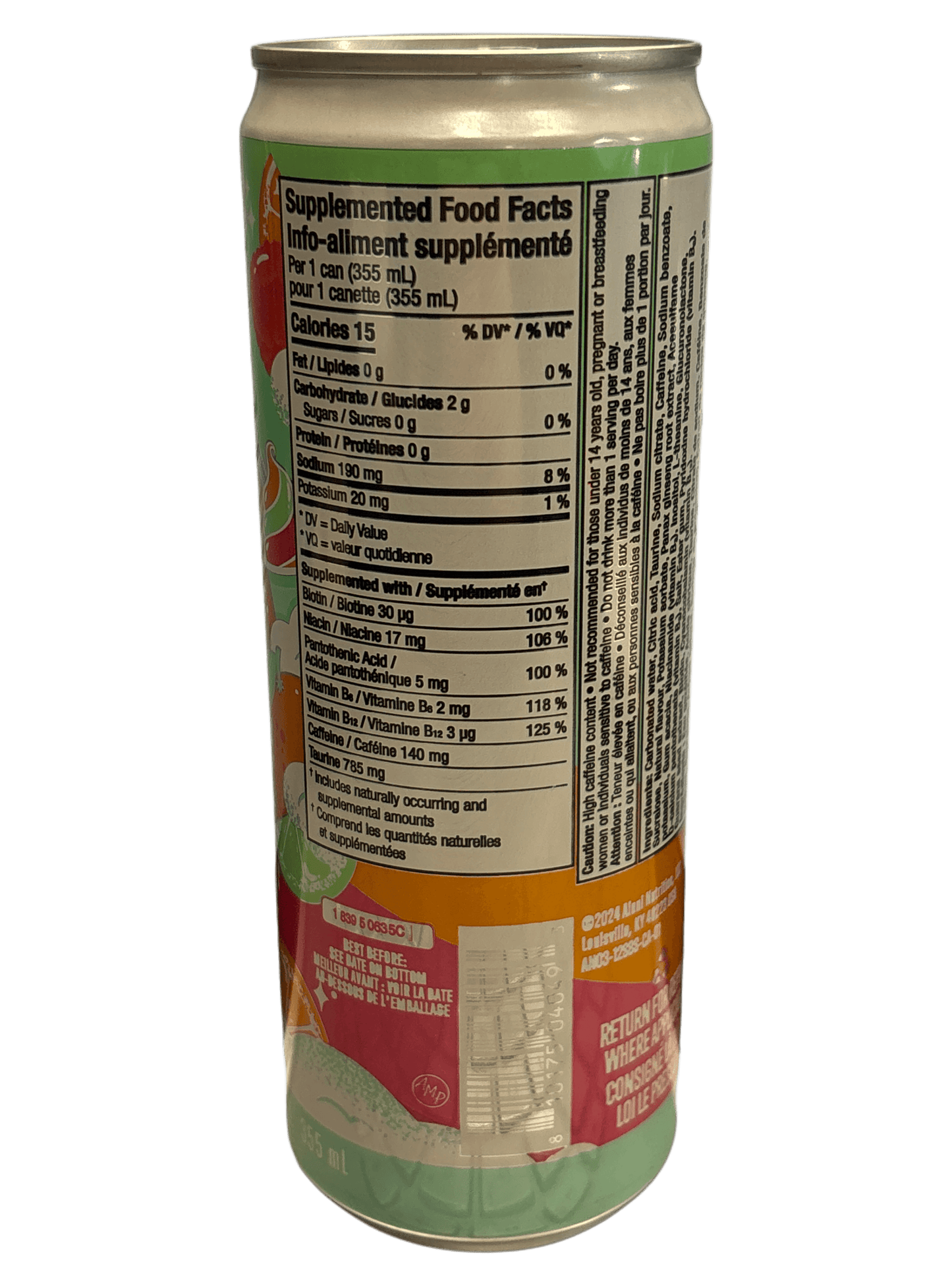 Alani Nu Sherbet Swirl Sorbet Energy Drink 500ML - Canadian Edition - www.Shopthatapp.com