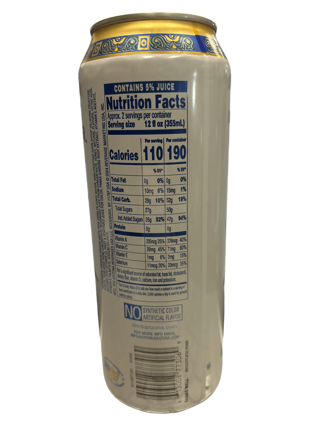 Arizona Blueberry White Tea Drink 500ML - U.S Edition - www.Shopthatapp.com