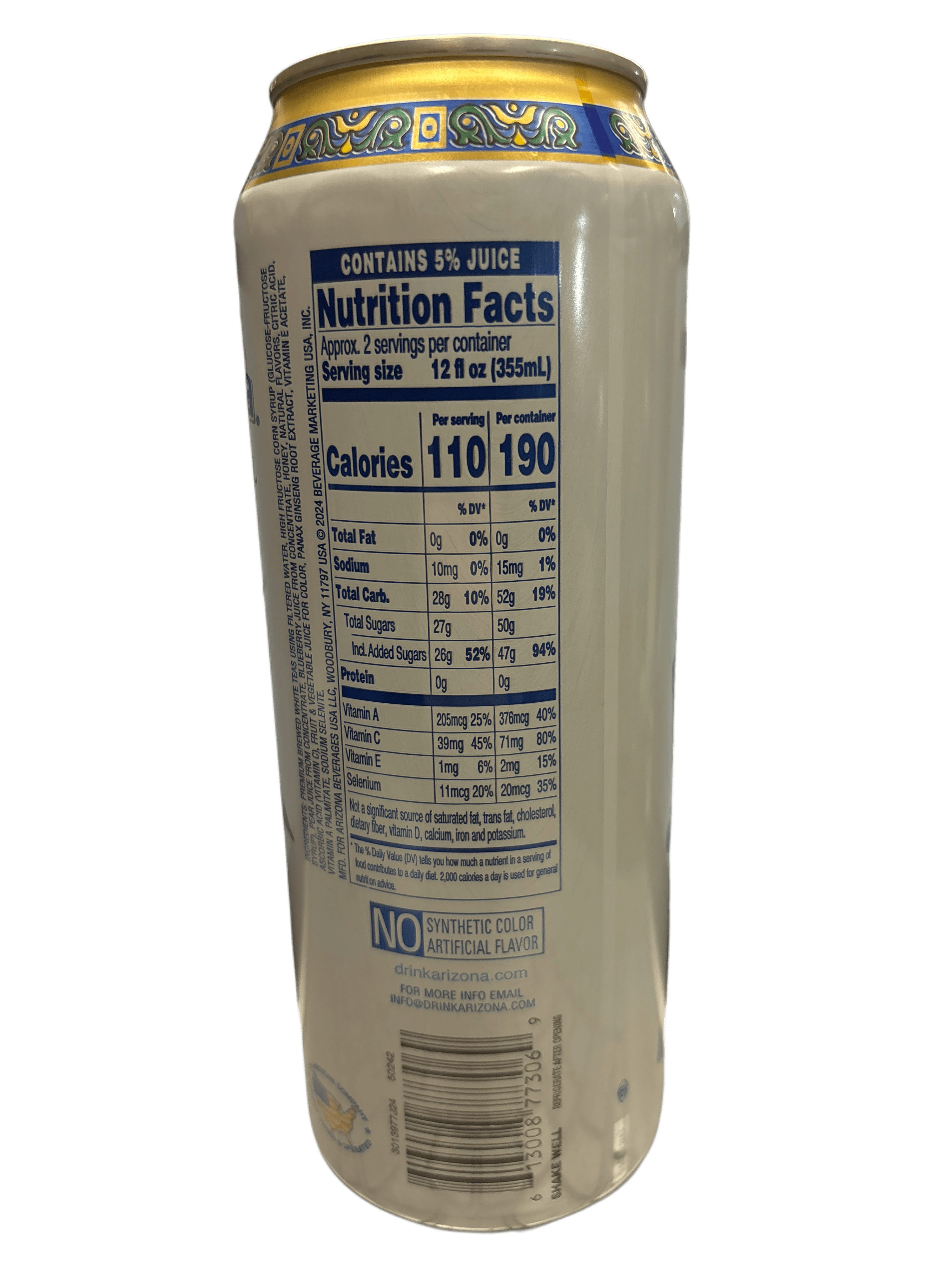 Arizona Blueberry White Tea Drink 500ML - U.S Edition - www.Shopthatapp.com