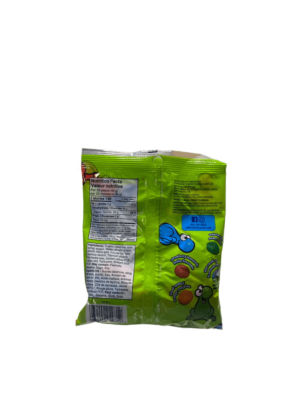 Nerds Sour Big Chewy Sweet and Sour Candy 170G - Canadian Edition - www.Shopthatapp.com