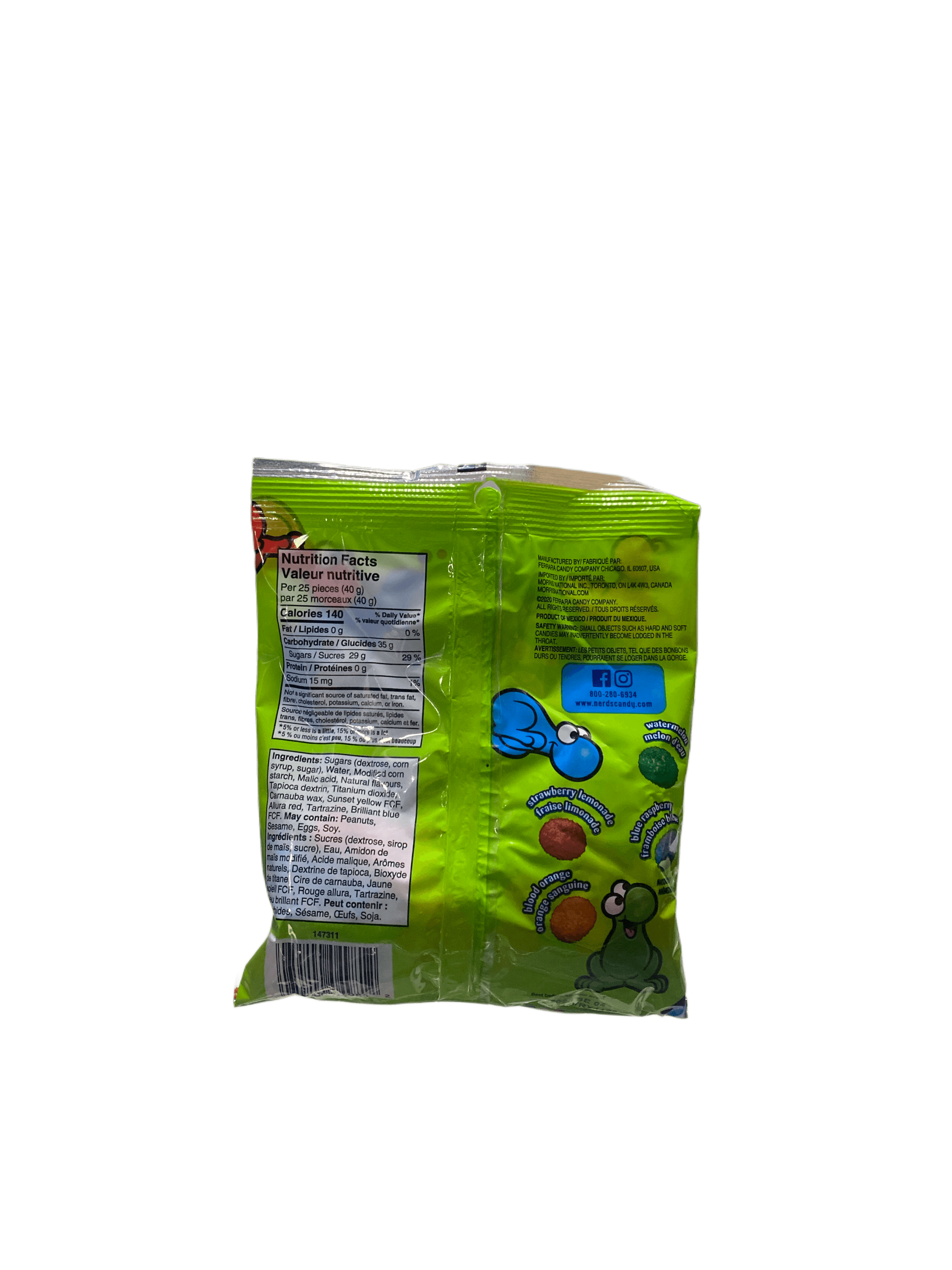 Nerds Sour Big Chewy Sweet and Sour Candy 170G - Canadian Edition - www.Shopthatapp.com