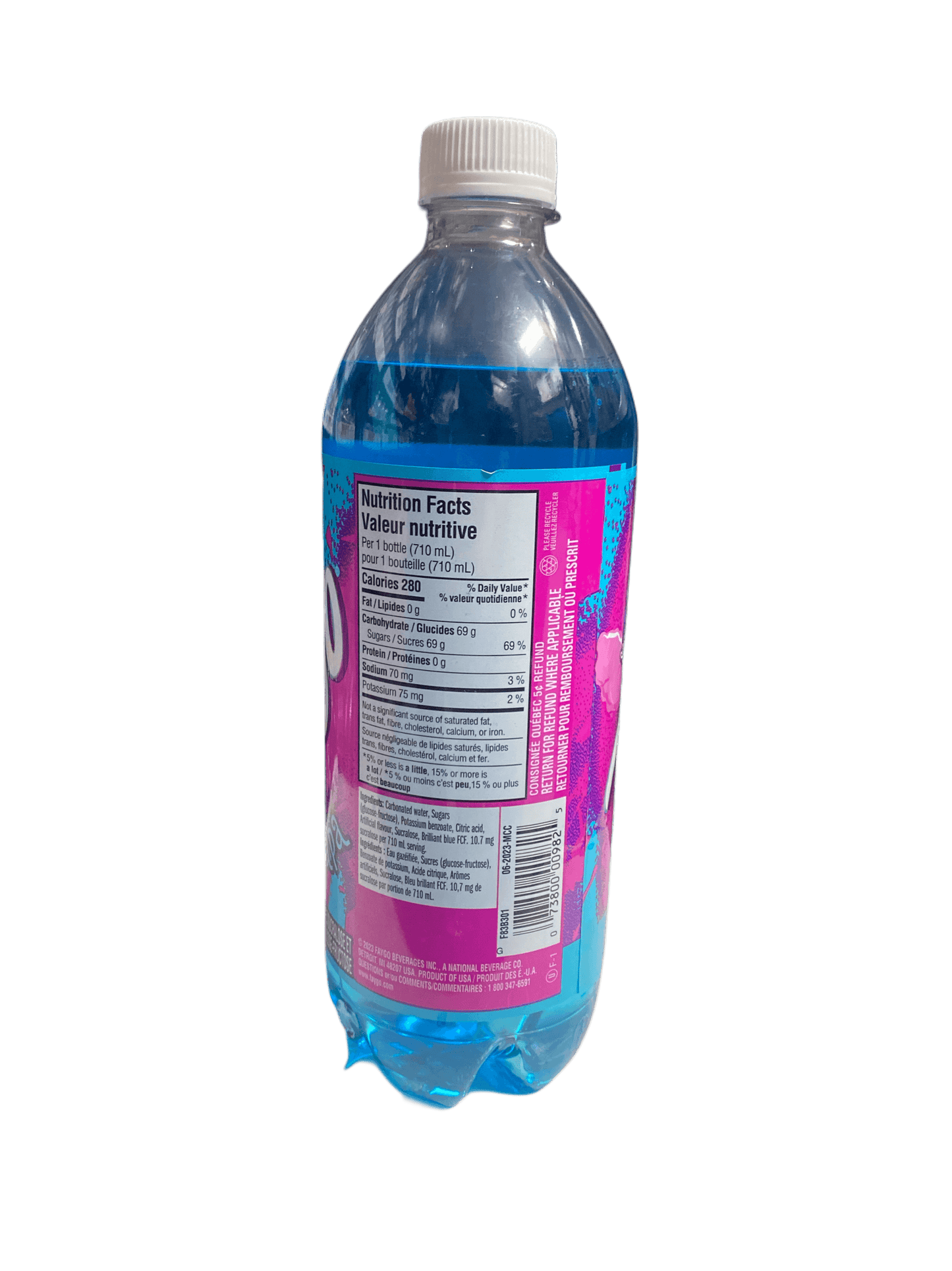 Faygo Cotton Candy Soda Drink 710mL - www.Shopthatapp.com
