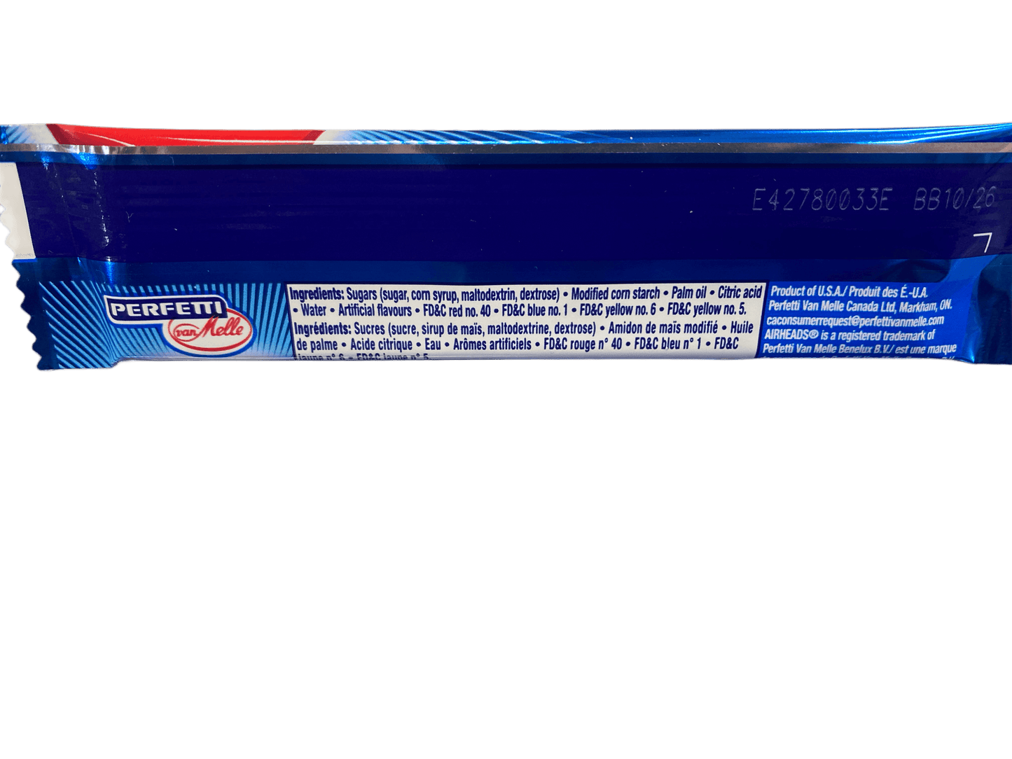 Airheads Blue Raspberry - Canadian Edition - www.Shopthatapp.com
