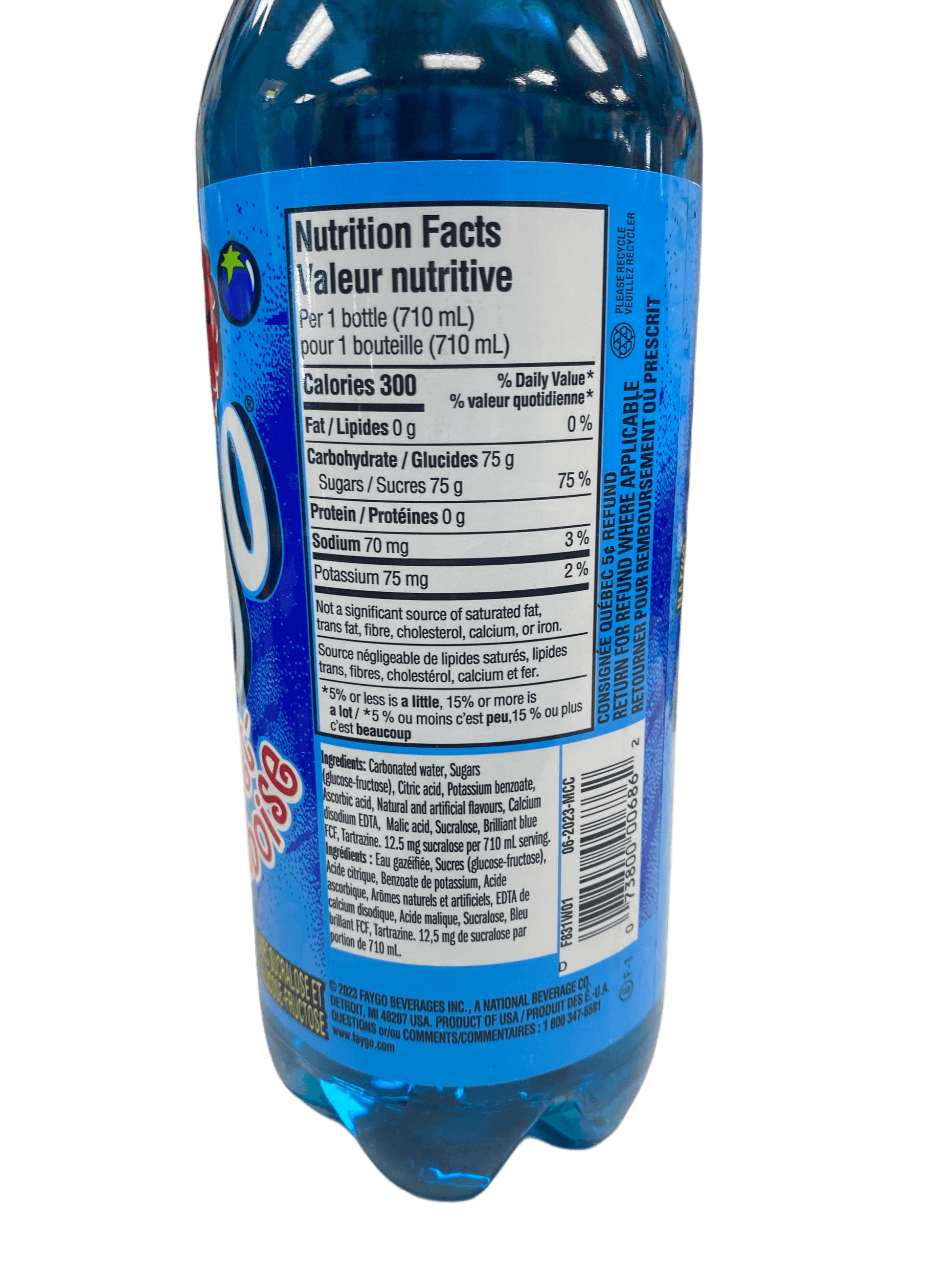 Faygo Raspberry Blueberry 710 ML - U.S Edition - www.Shopthatapp.com