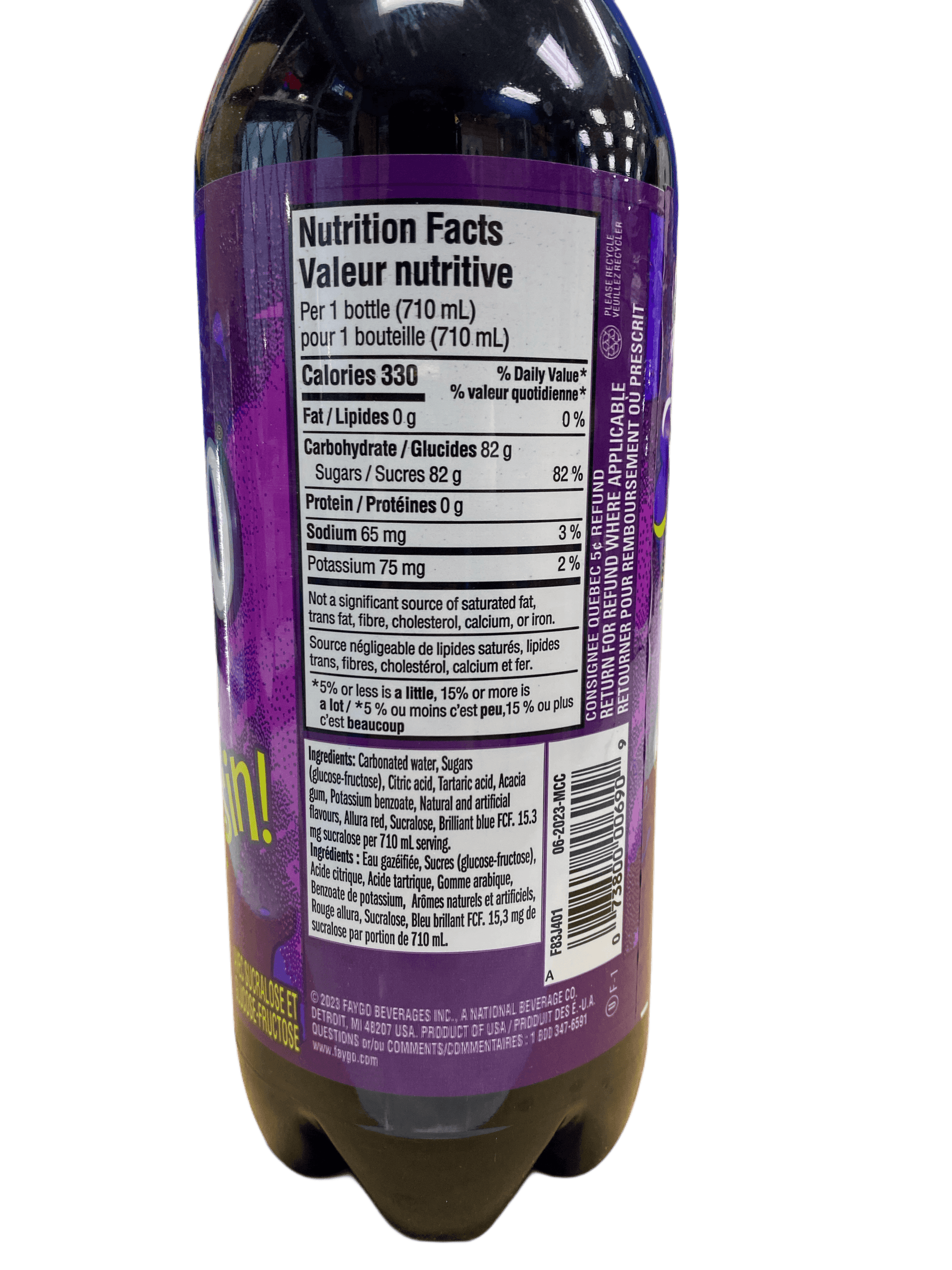 Faygo Grape Drink 710ML - U.S Edition - www.Shopthatapp.com