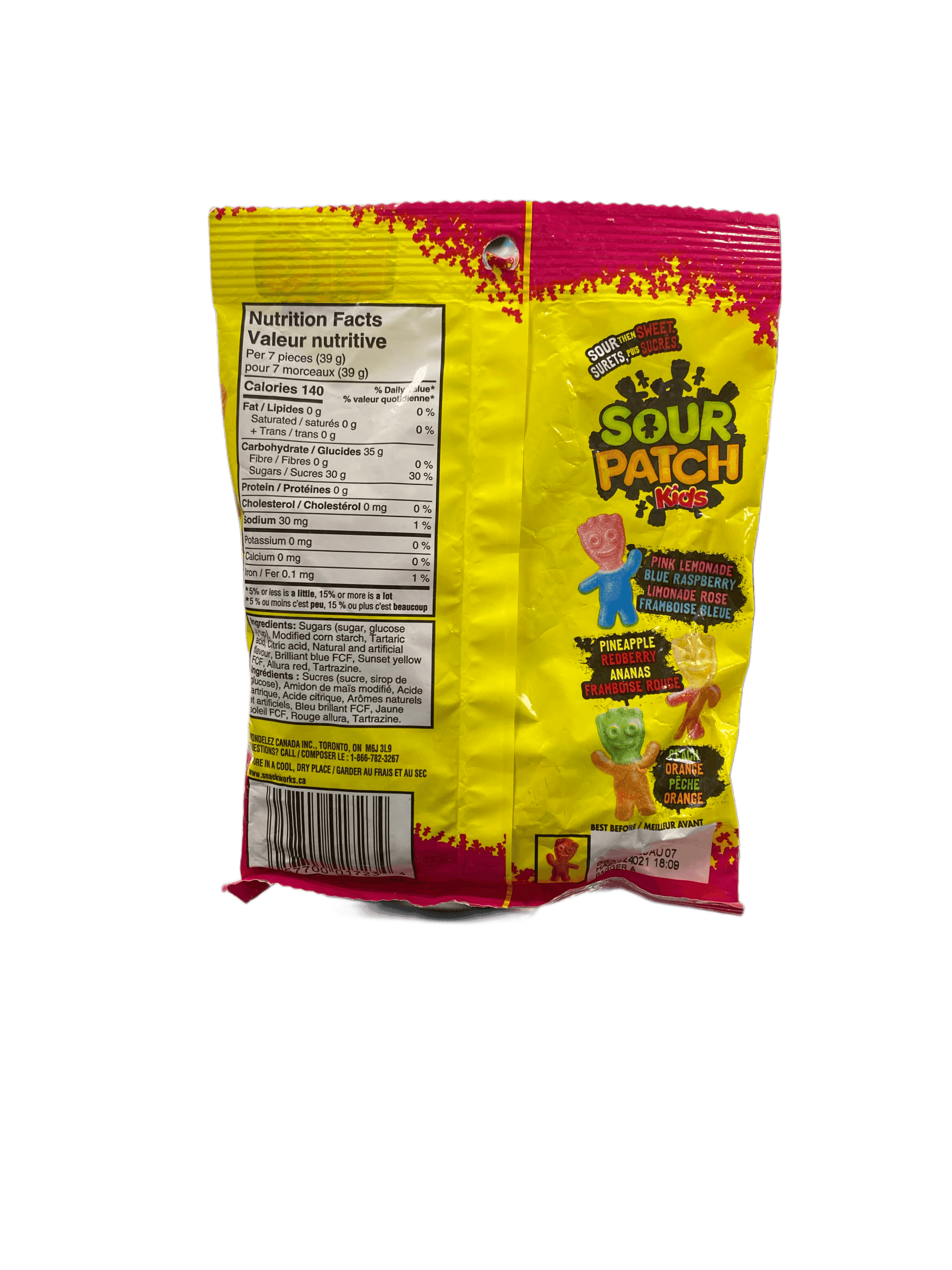 Sour Patch Kids Heads 154G - Canadian Edition - www.Shopthatapp.com