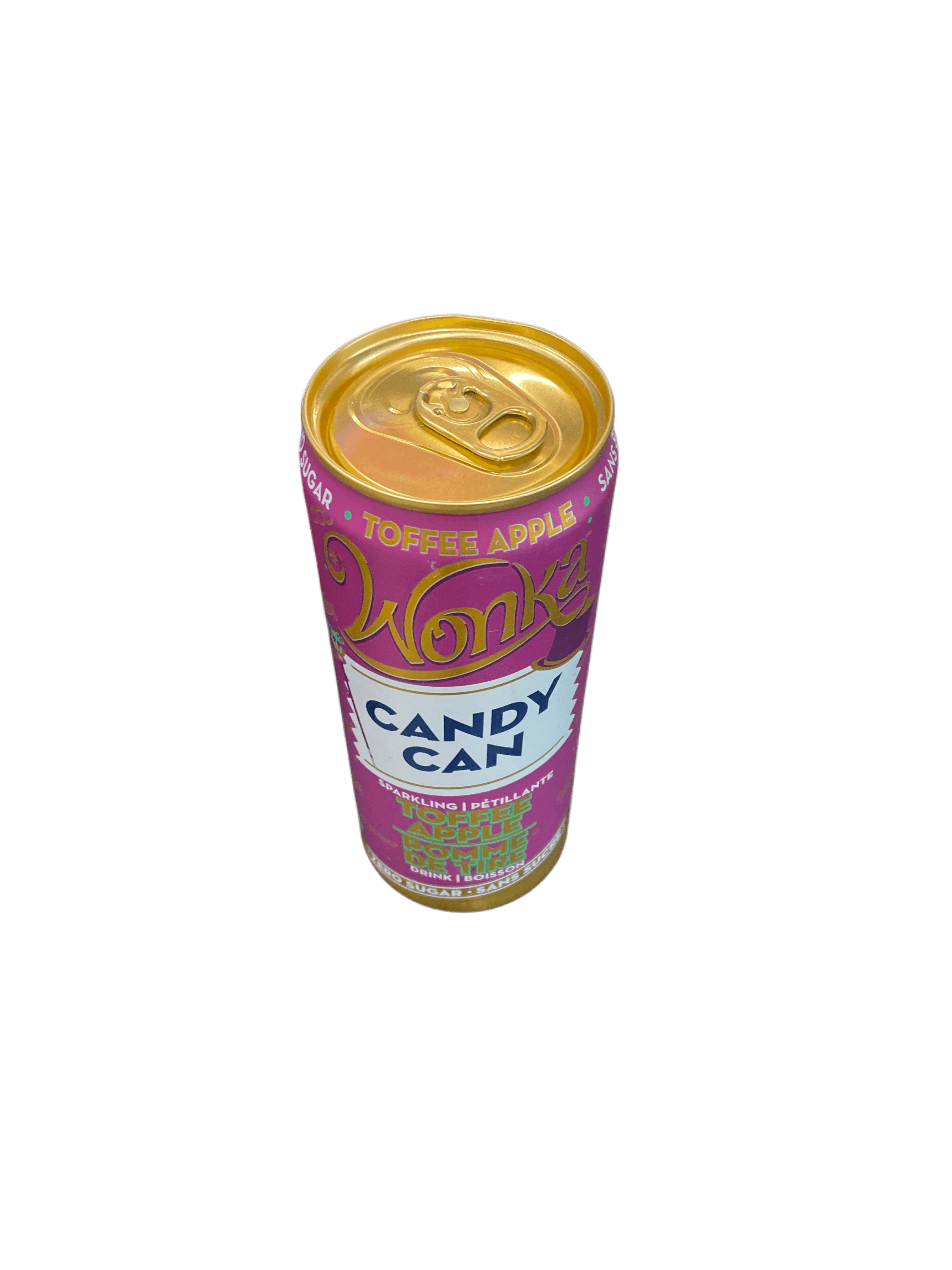 Candy Can Sparkling Wonka Toffee Apple Sugar Free Drink 330ML - Canada Edtion - www.Shopthatapp.com