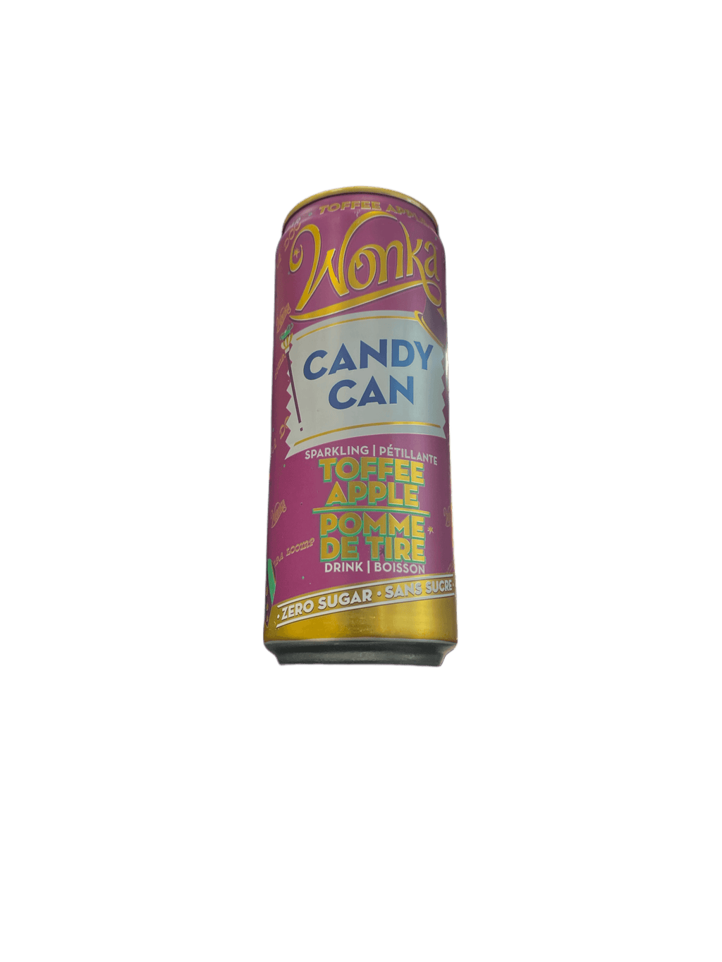 Candy Can Sparkling Wonka Toffee Apple Sugar Free Drink 330ML - Canada Edtion - www.Shopthatapp.com