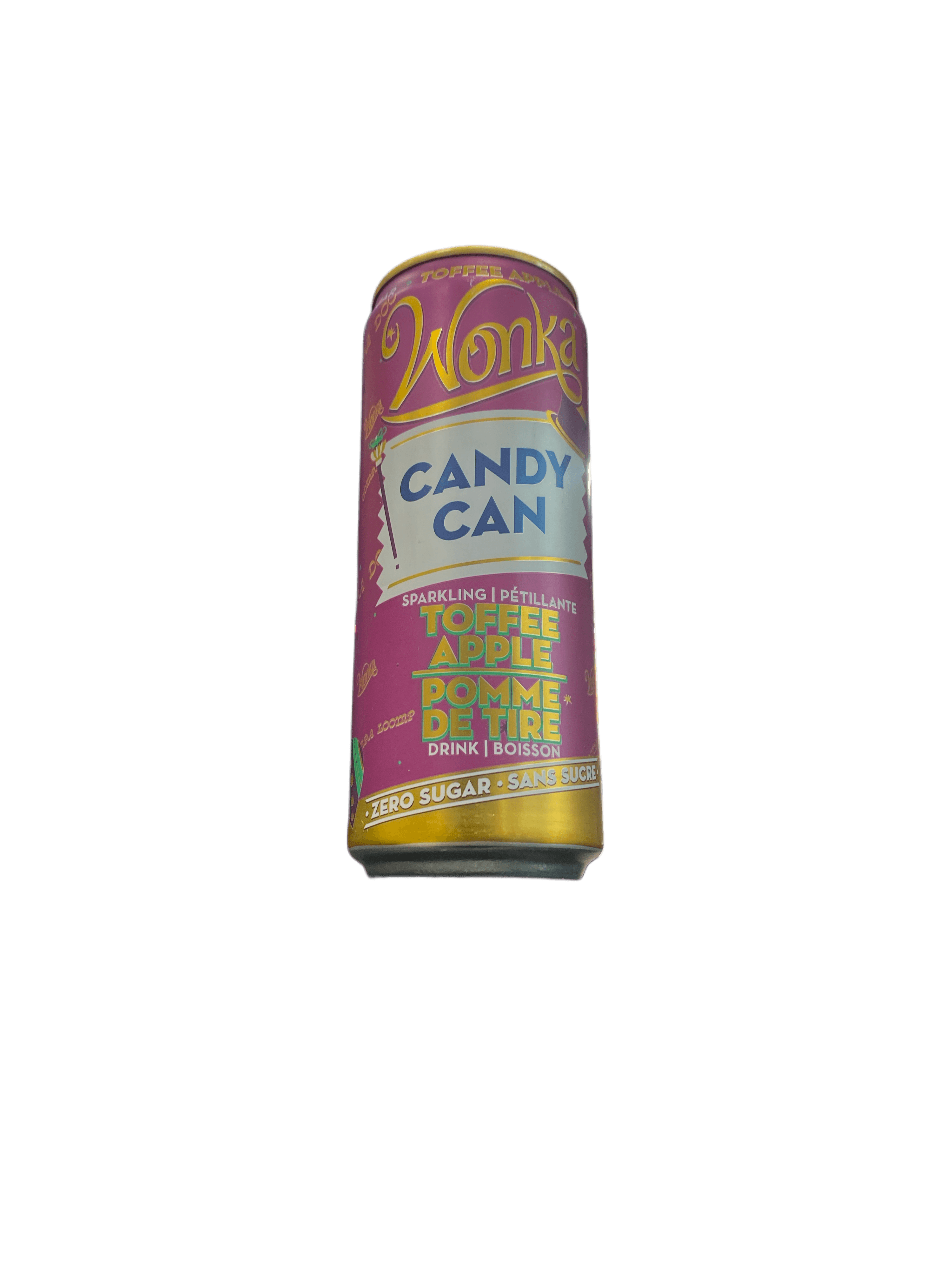 Candy Can Sparkling Wonka Toffee Apple Sugar Free Drink 330ML - Canada Edtion - www.Shopthatapp.com