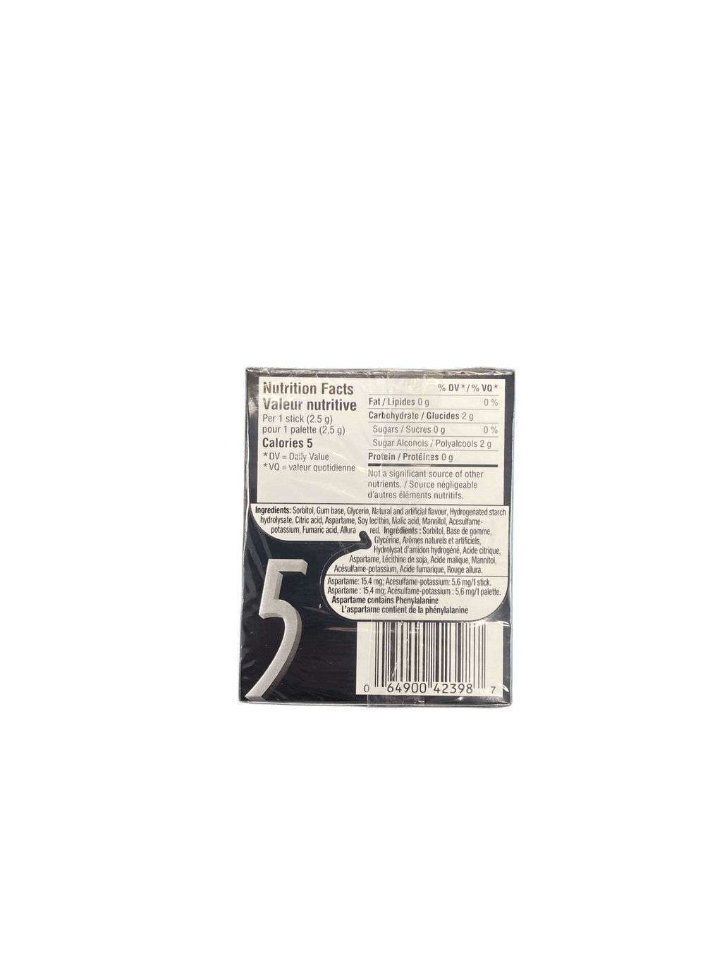 5 Gum Wintermint 15 Pieces - Canadian Edition - www.Shopthatapp.com