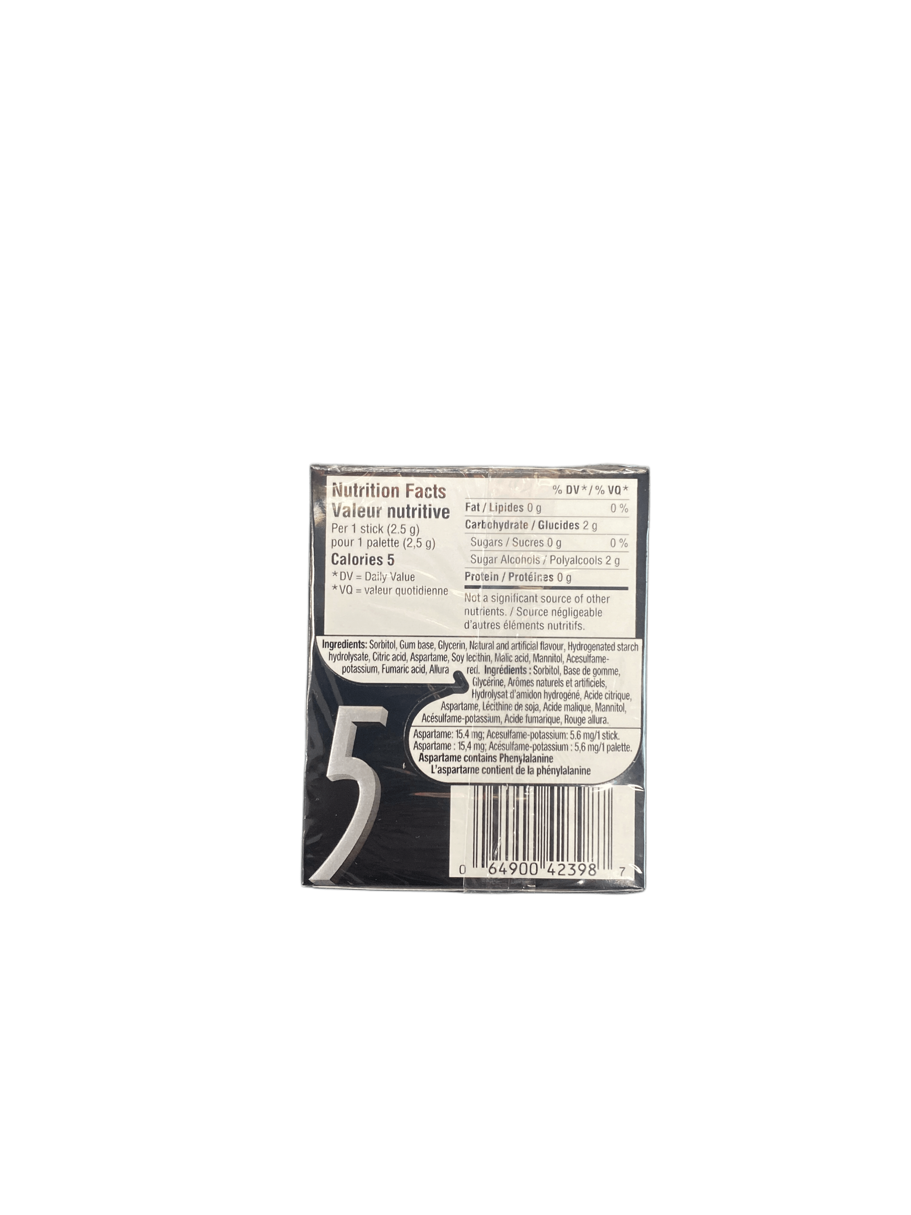 5 Gum Wintermint 15 Pieces - Canadian Edition - www.Shopthatapp.com