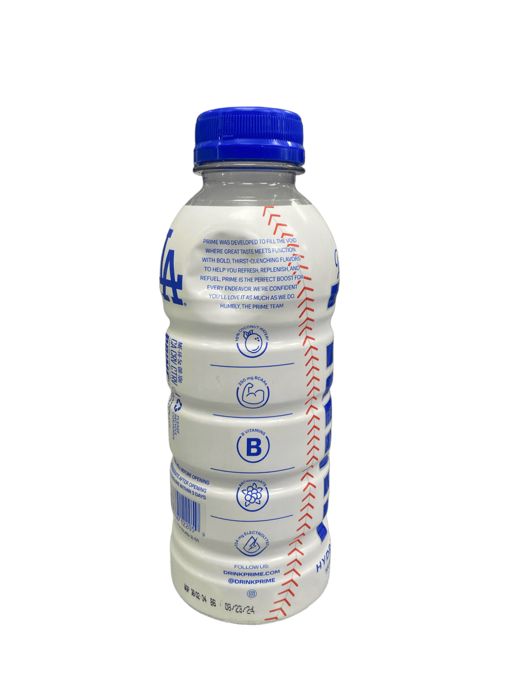 Prime Hydration White Dodgers 2023 Drink Damaged - www.Shopthatapp.com