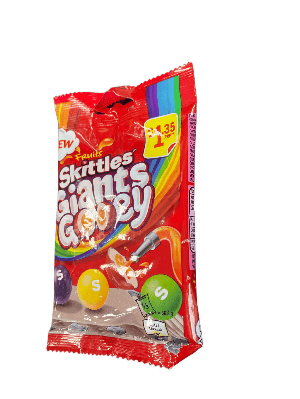 Skittles Giants Gooey Candy Bag 109G Ireland Edition - www.Shopthatapp.com