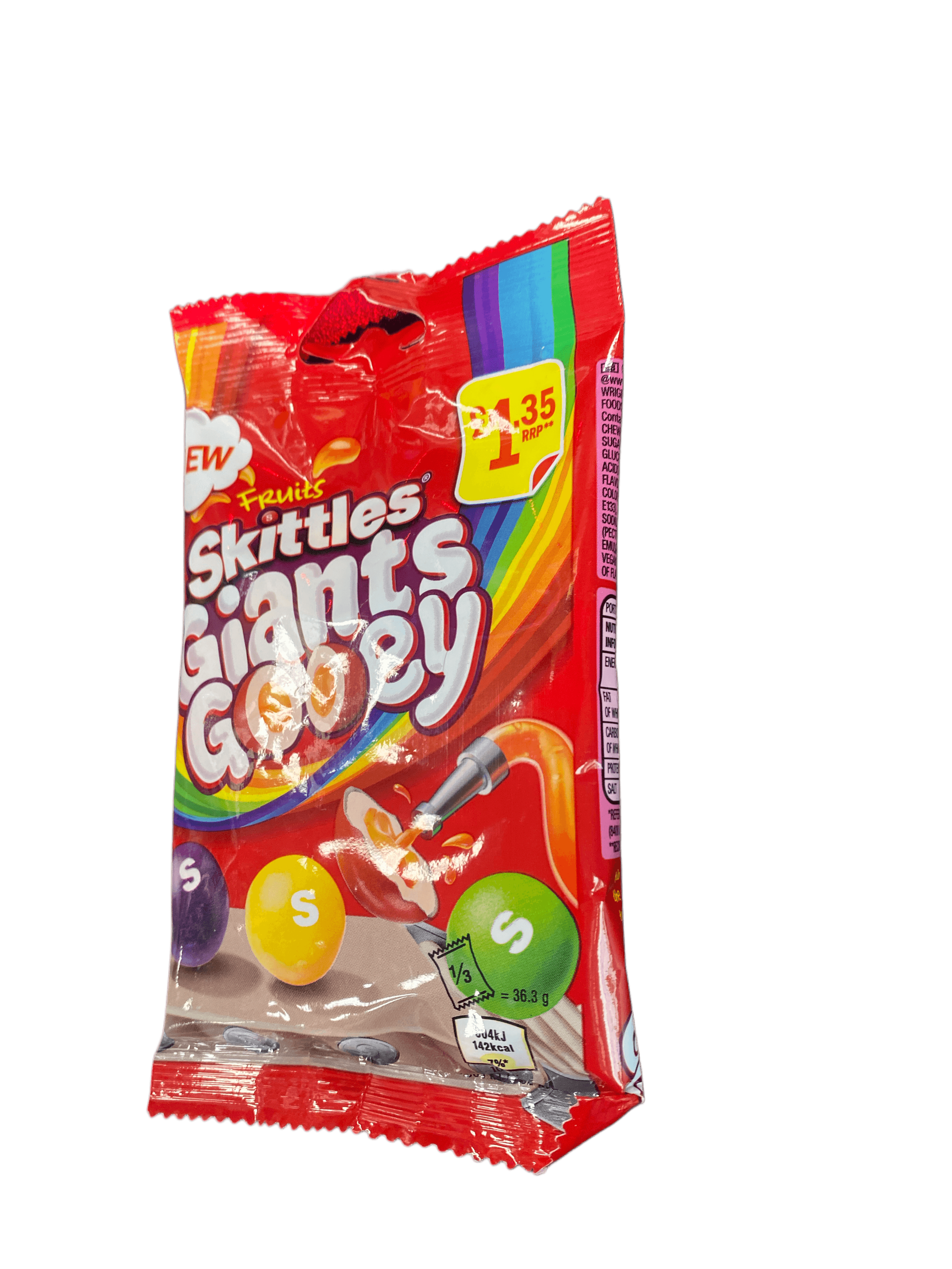 Skittles Giants Gooey Candy Bag 109G Ireland Edition - www.Shopthatapp.com