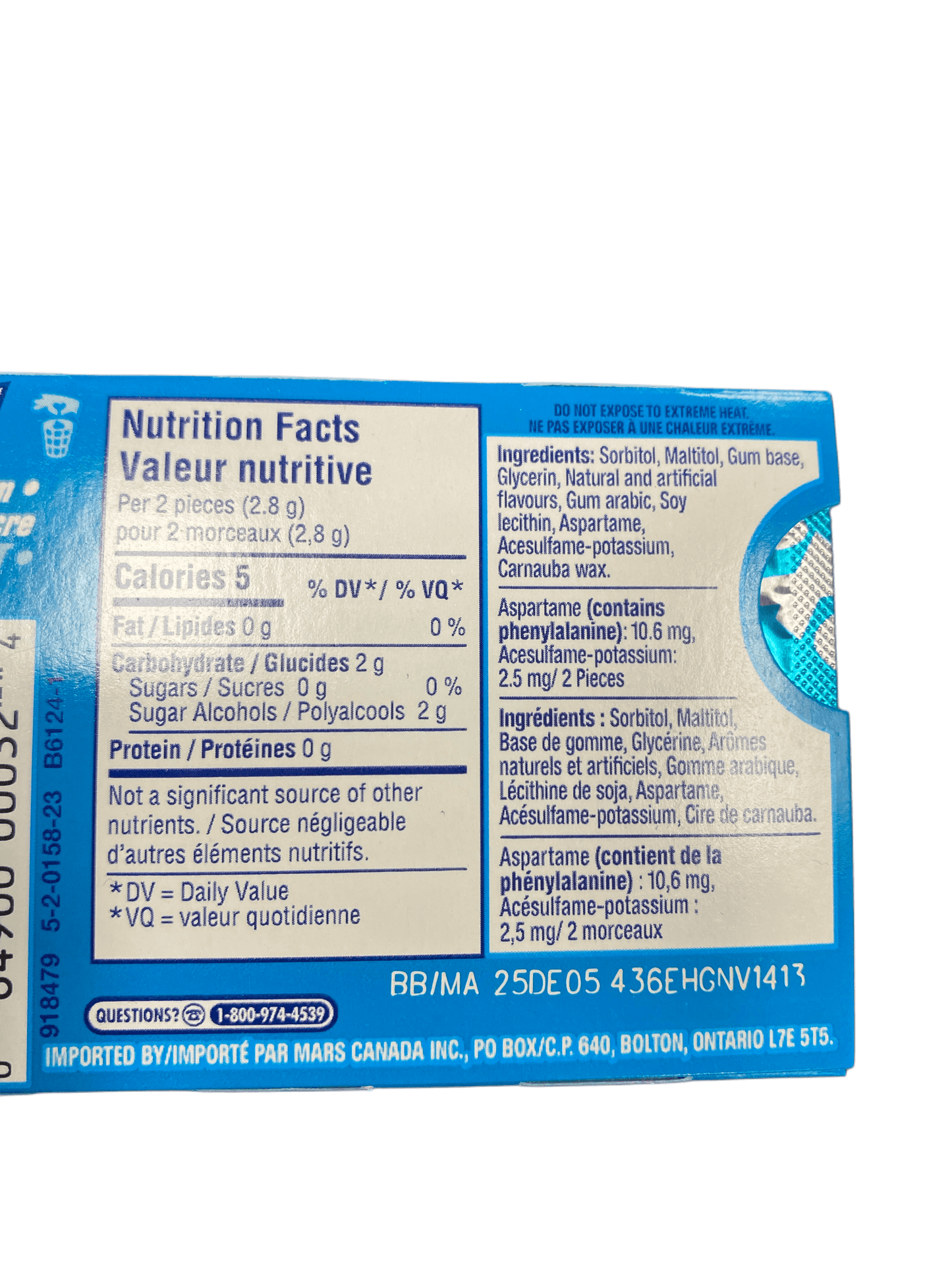 Excel Peppermint Gum 12 Pieces - Canadian Edition - www.Shopthatapp.com