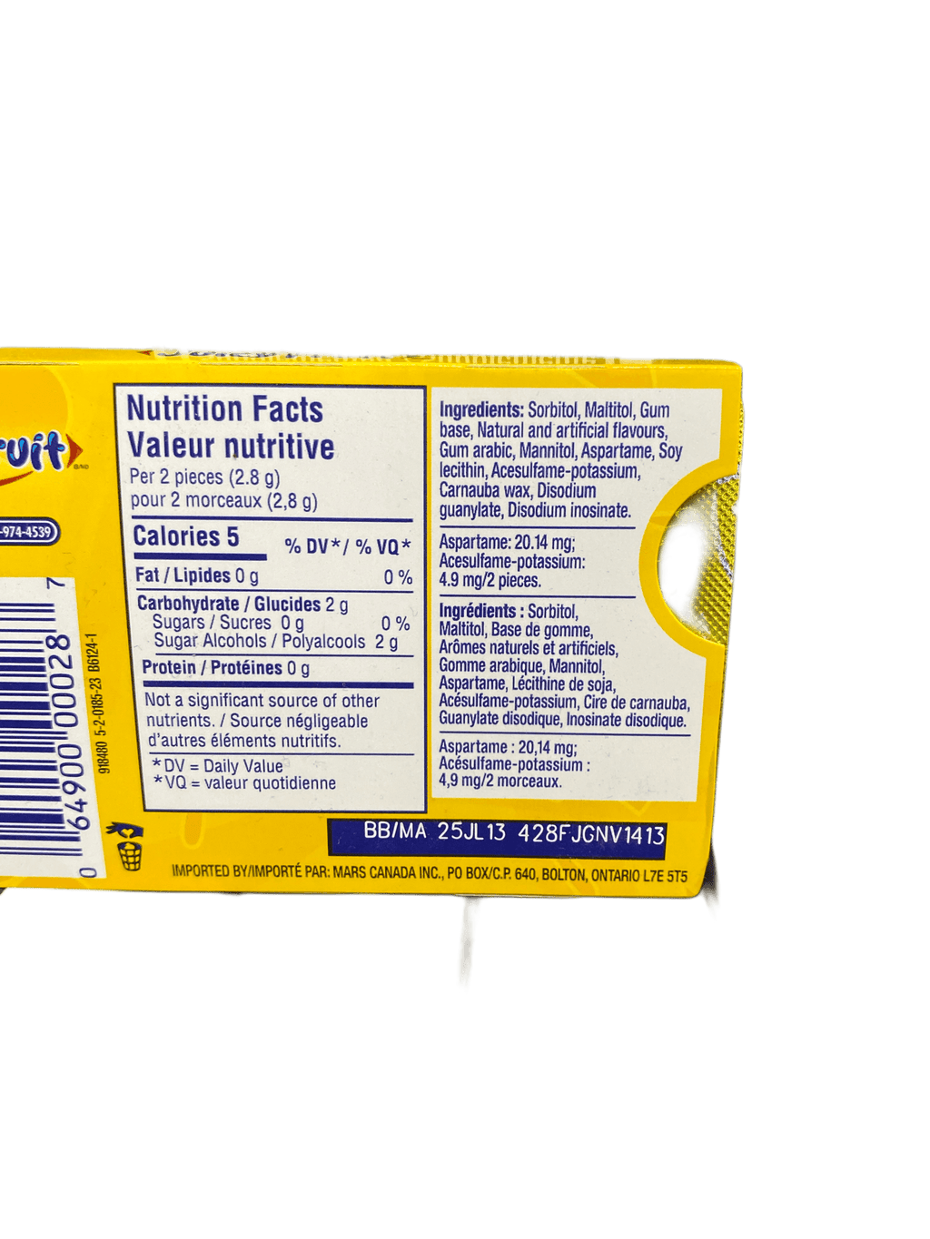 Wrigley's Juicy Fruit The Original 12 Pieces - Canadian Edition - www.Shopthatapp.com