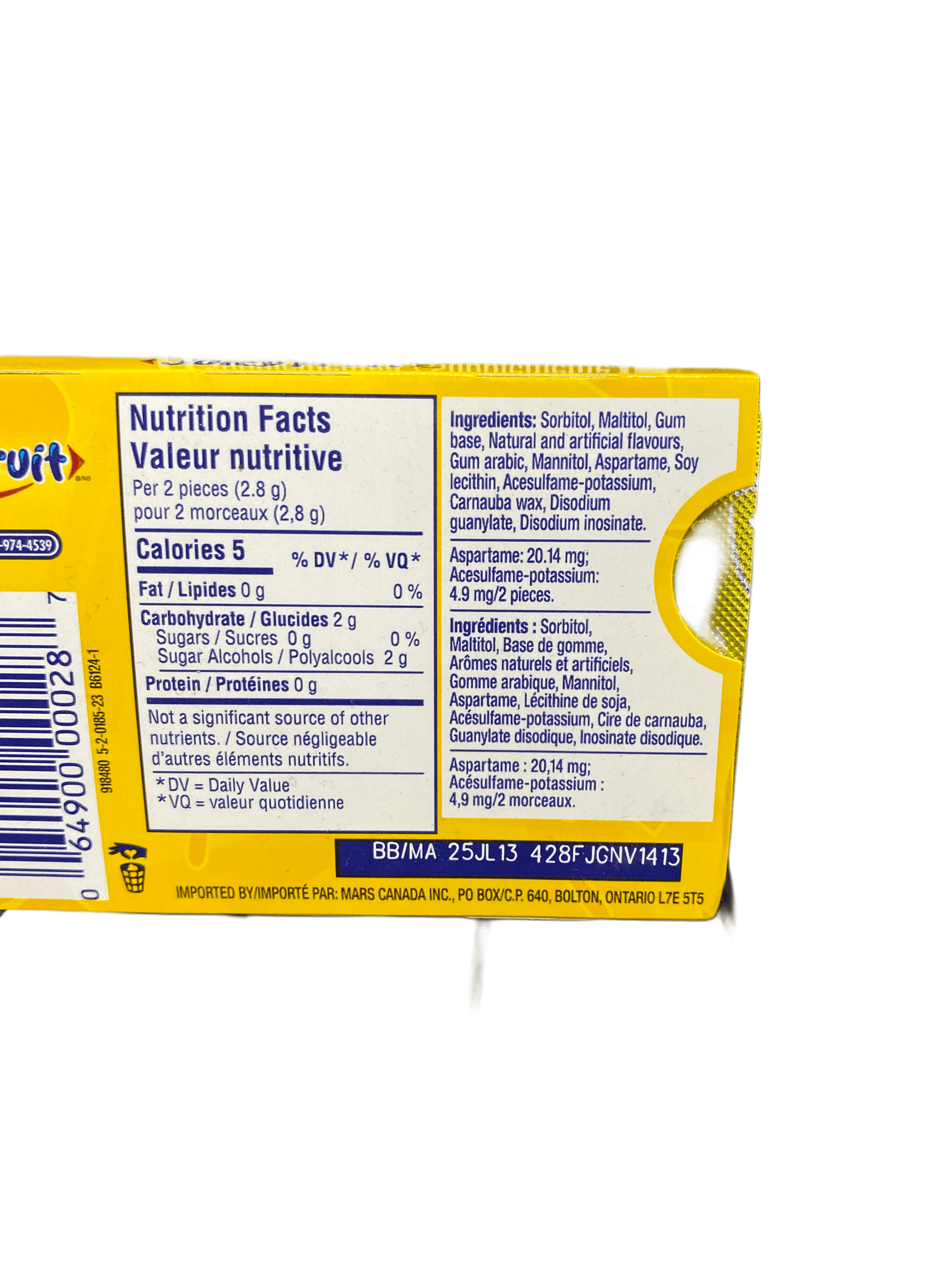 Wrigley's Juicy Fruit The Original 12 Pieces - Canadian Edition - www.Shopthatapp.com