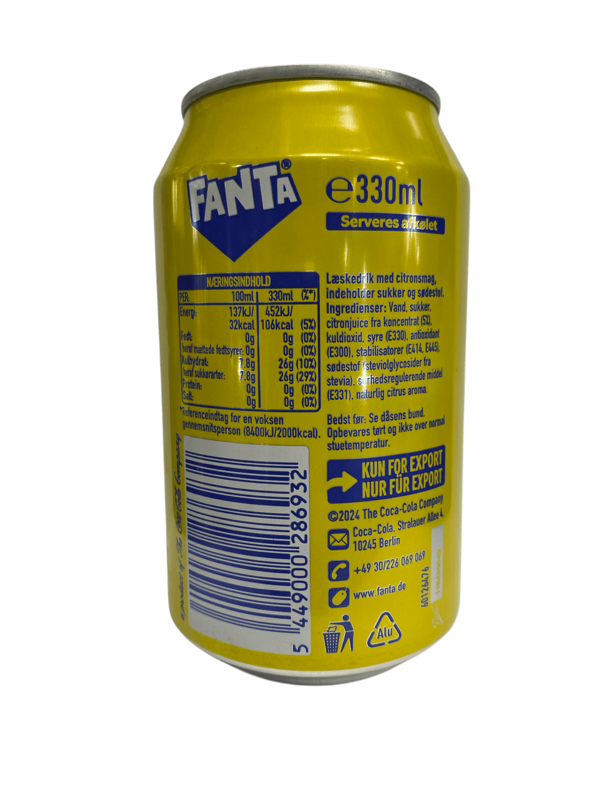 Fanta Lemon 330ML - U.K Edition - www.Shopthatapp.com