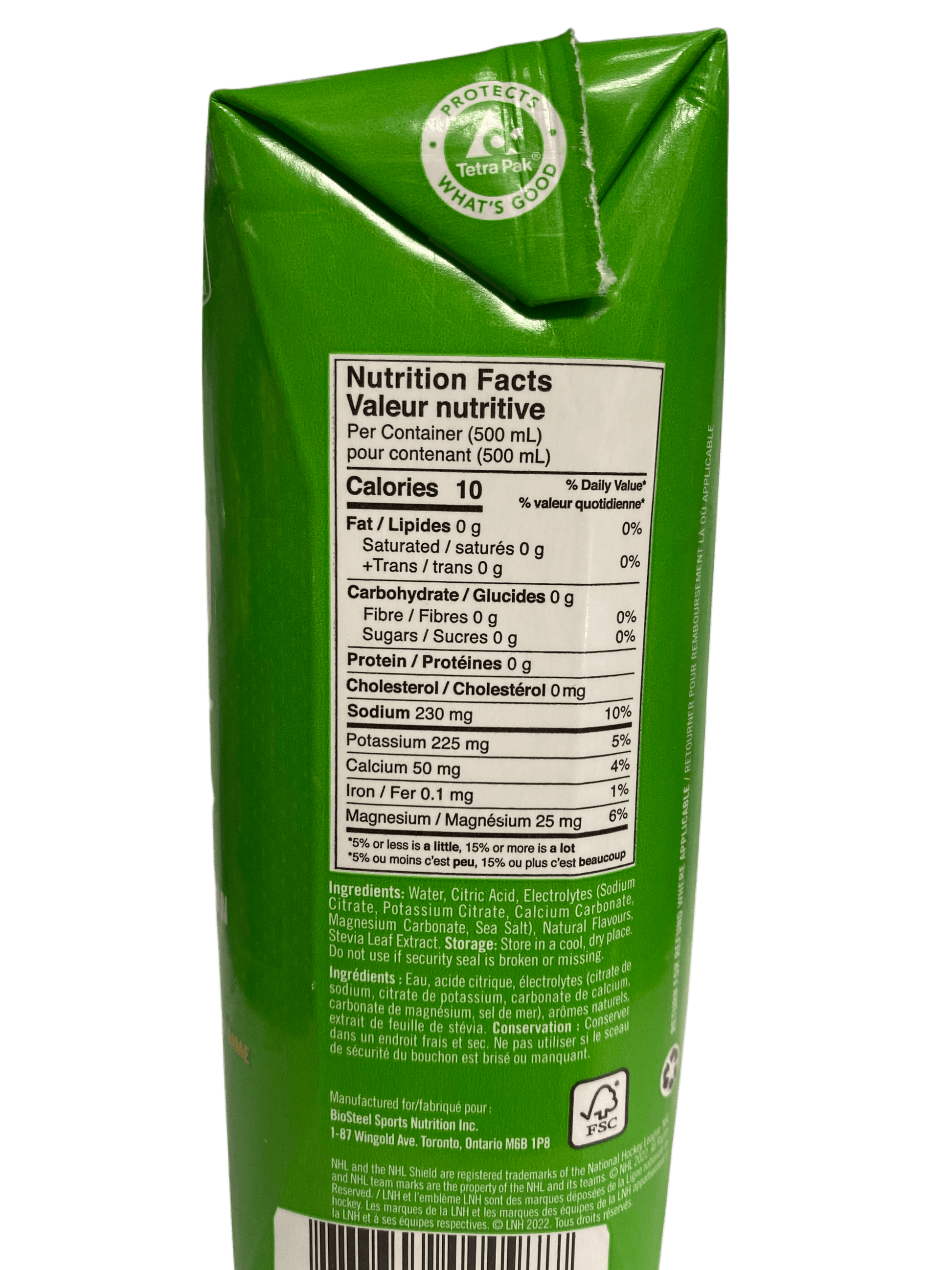 Bio Steel Sports Hydration Lemon Lime NHL Limited Edition 500ML - www.Shopthatapp.com