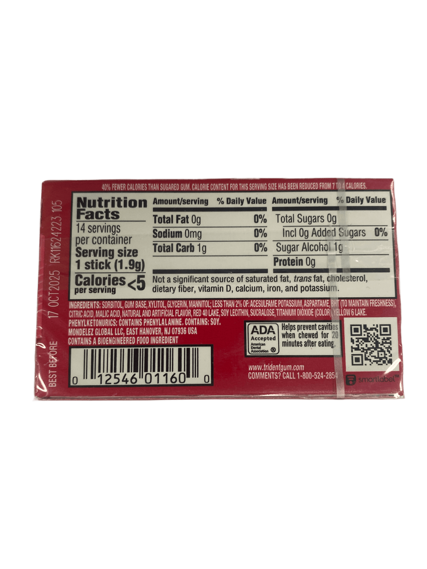 Trident Island Berry Lime 14 Sticks - Canadian Edition - www.Shopthatapp.com