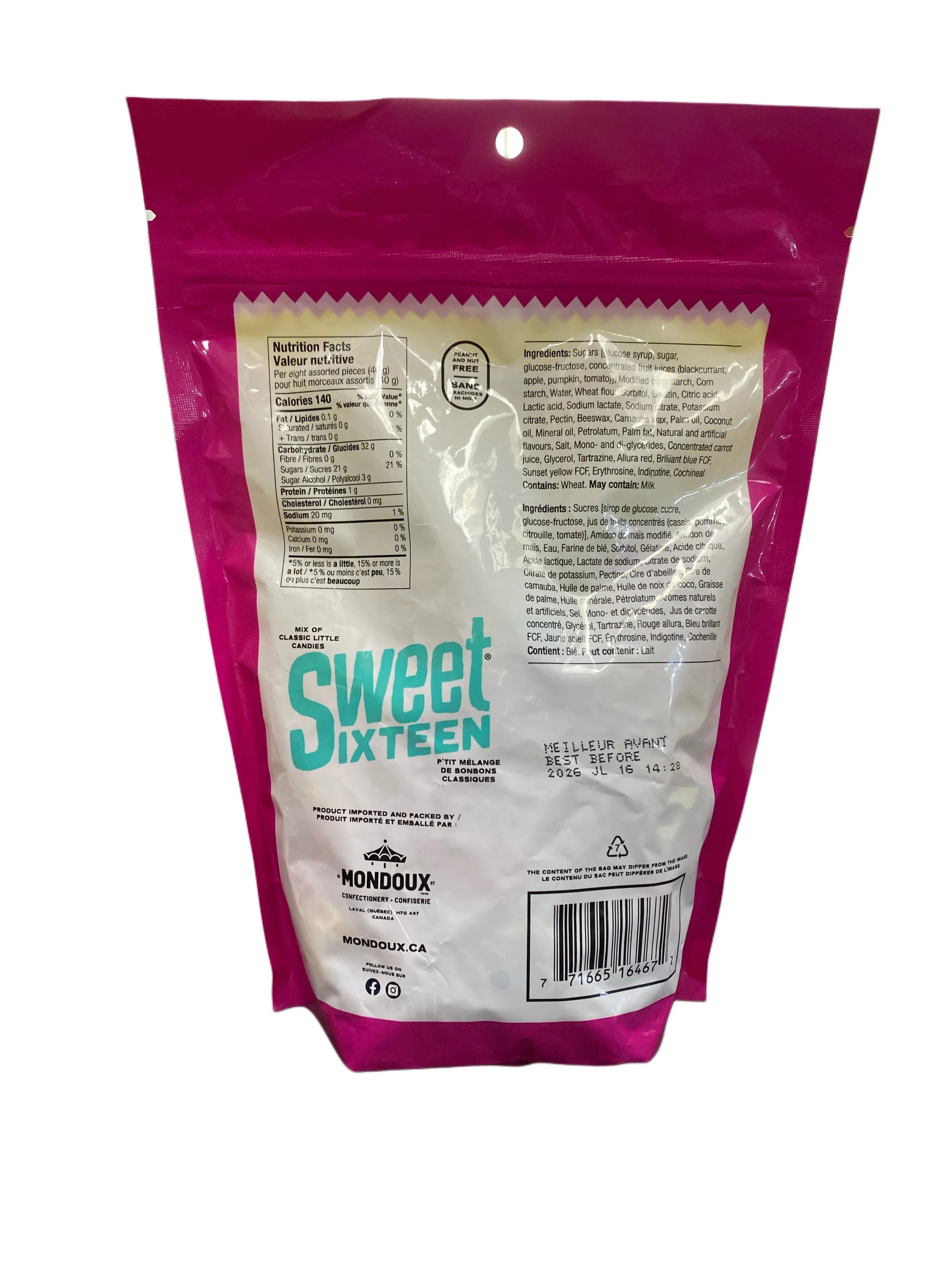 Sweet Sixteen Jujube and Gummy 400G - Canadian Edition - www.Shopthatapp.com