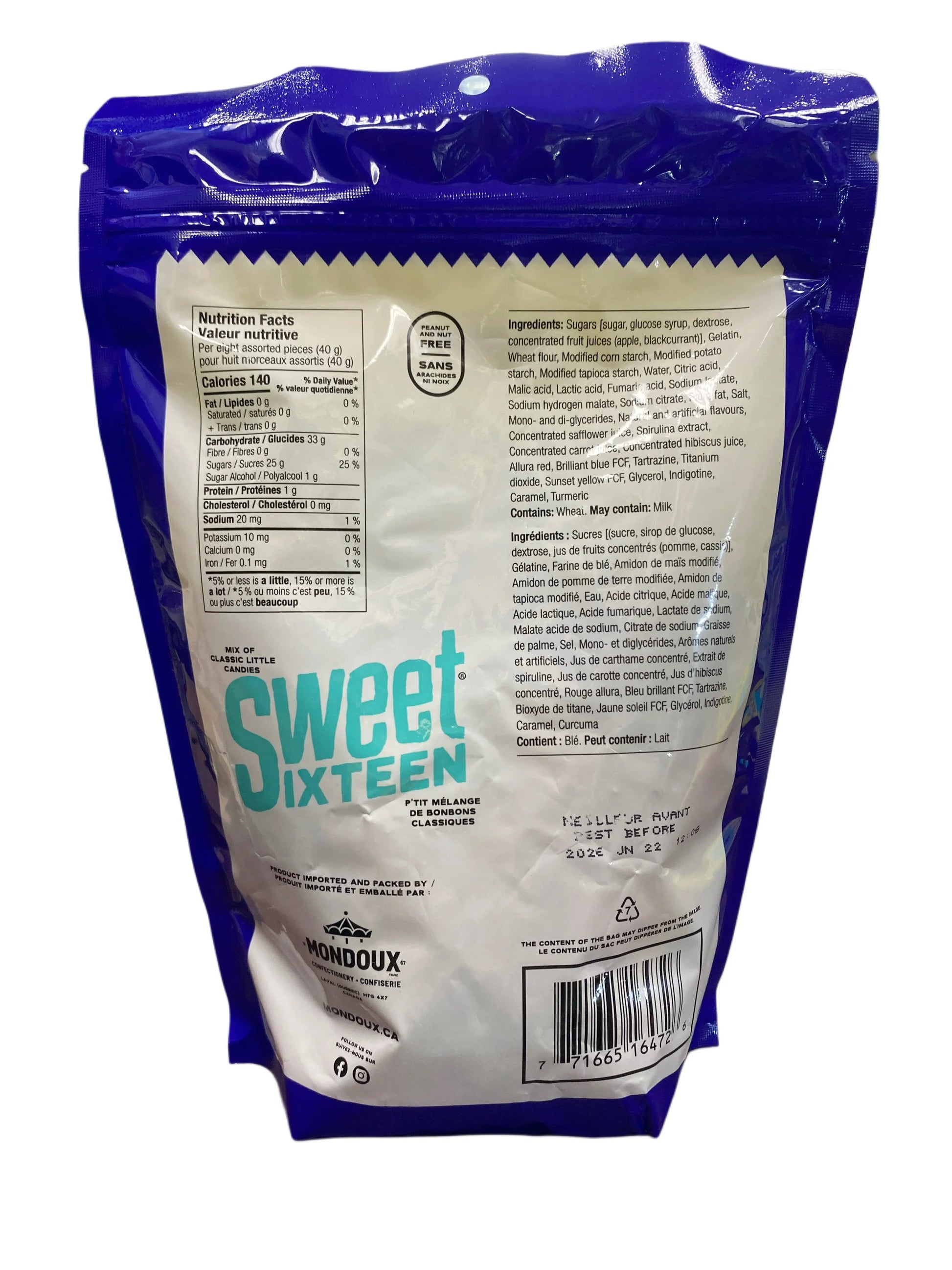 Sweet Sixteen Sweet and Sour 400G - Canadian Edition - www.Shopthatapp.com