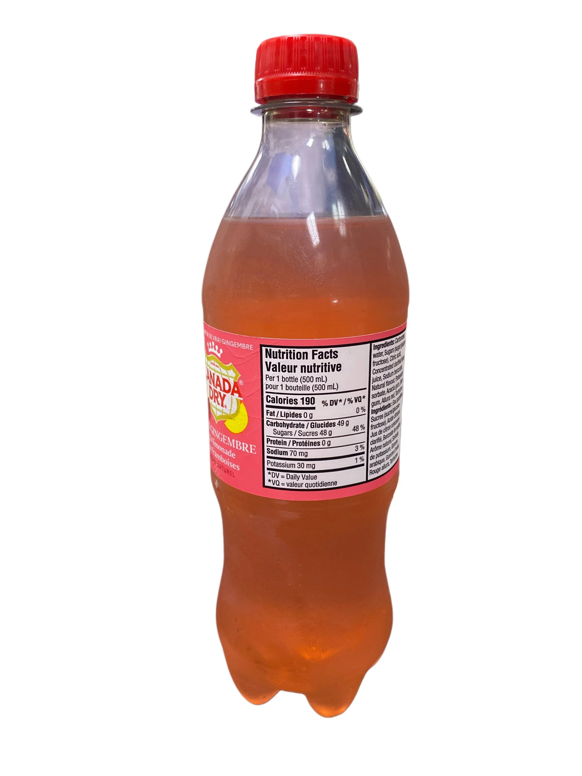 Canada Dry Raspberry Lemonade Bottle 500ML - www.Shopthatapp.com