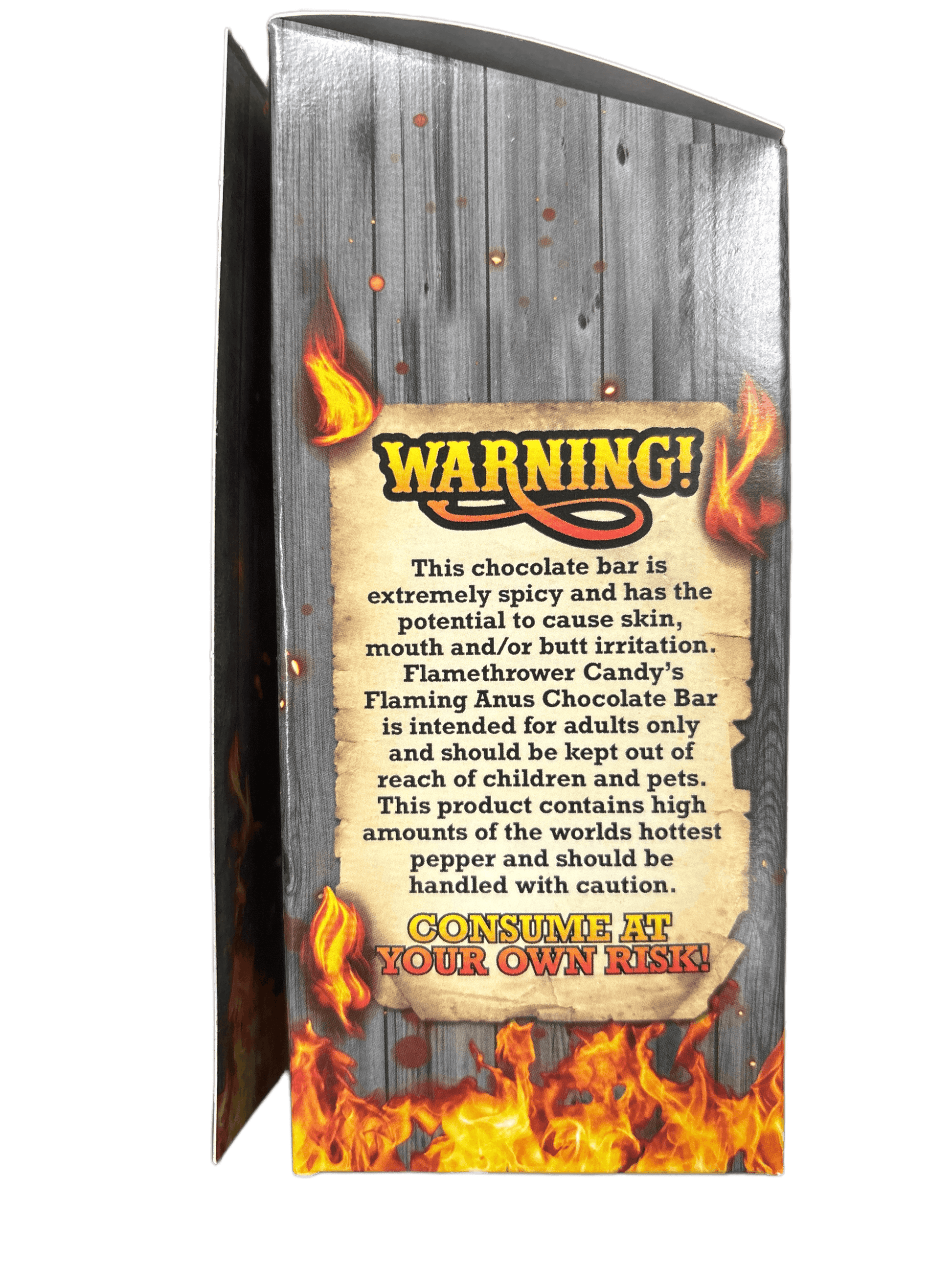 Flaming Anus Milk Chocolate Bar - 1.85OZ - www.Shopthatapp.com