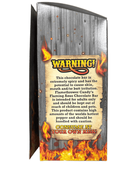 Flaming Anus Milk Chocolate Bar - 1.85OZ - www.Shopthatapp.com