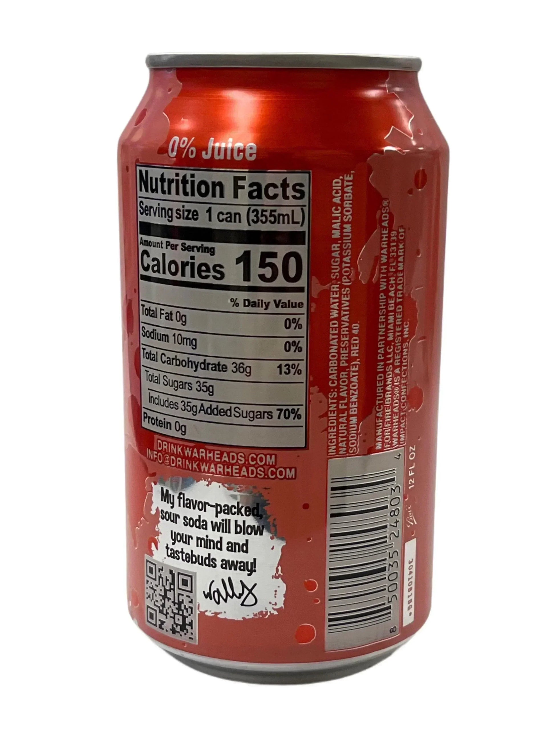 Warheads Sour Black Cherry Soda - 355mL - www.Shopthatapp.com