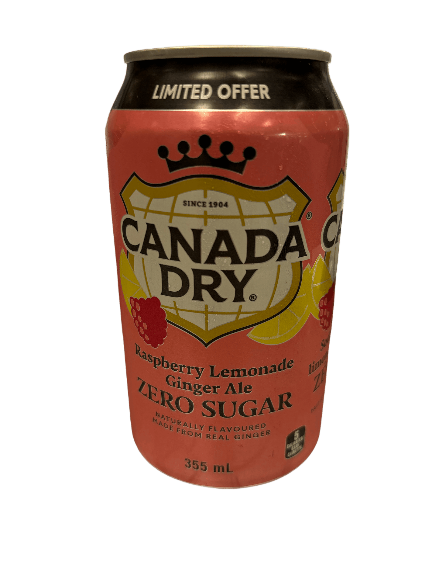 Canada Dry Zero Sugar Raspberry Lemonade Ginger Ale 355ML - www.Shopthatapp.com