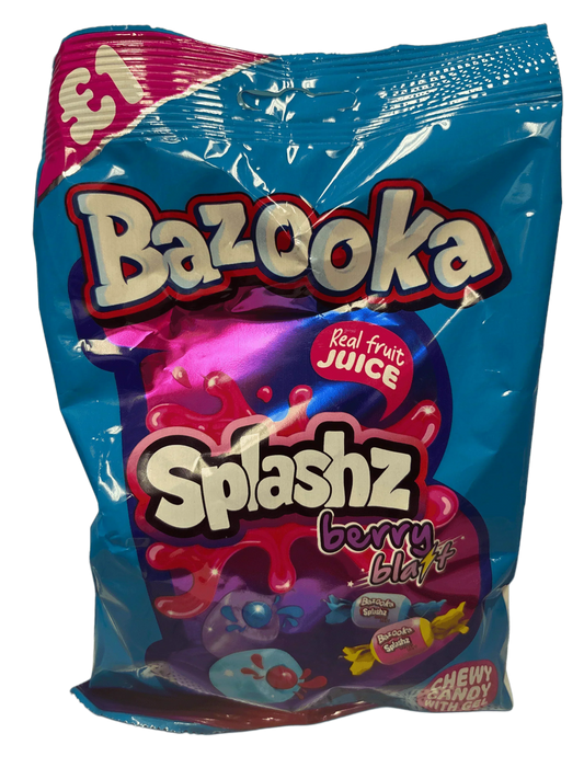 Bazooka Splashz Berry Blast 120G - U.K Edition - www.Shopthatapp.com