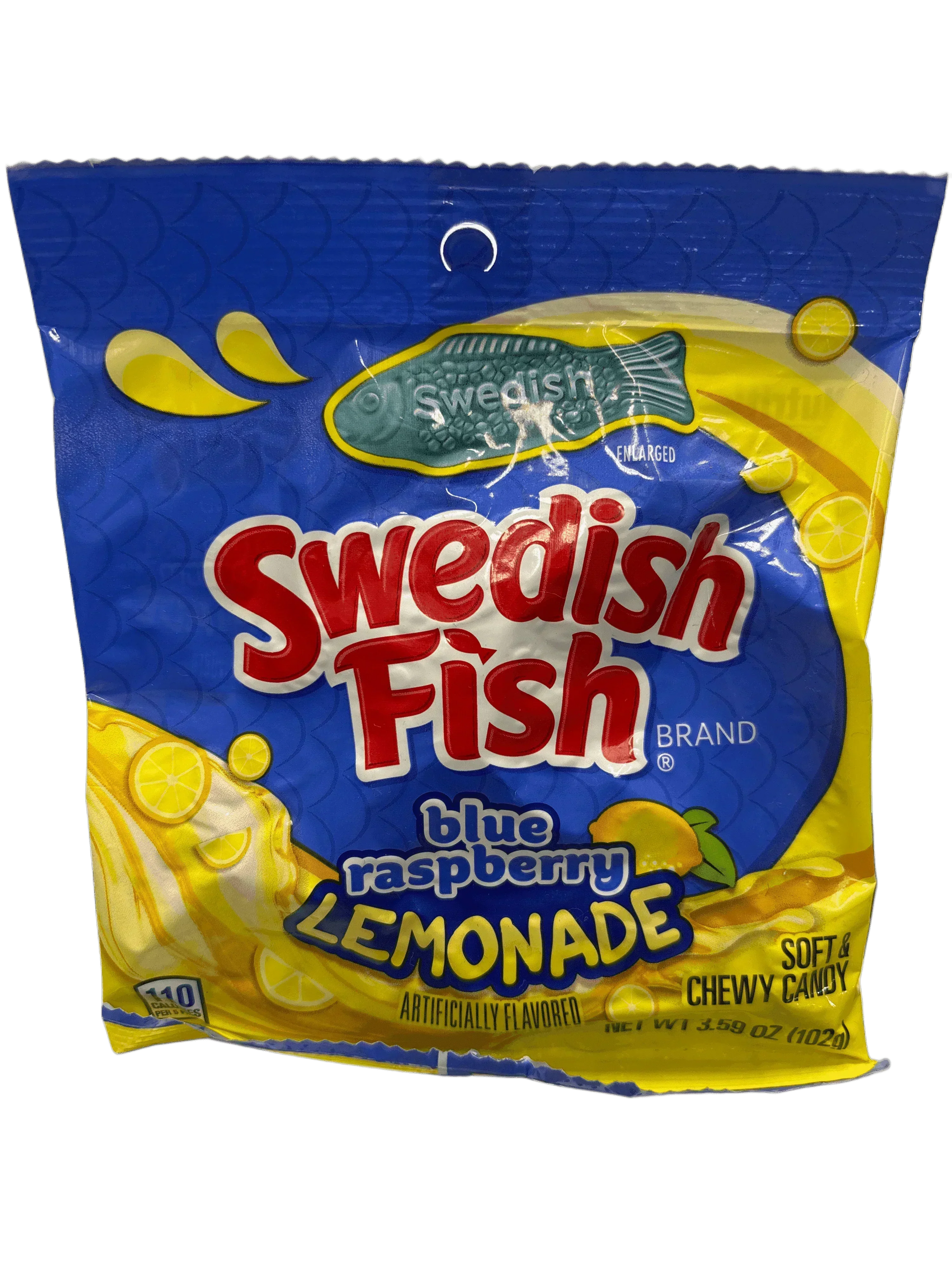 Swedish Fish Blue Raspberry Lemonade Candy Bag 102G - www.Shopthatapp.com