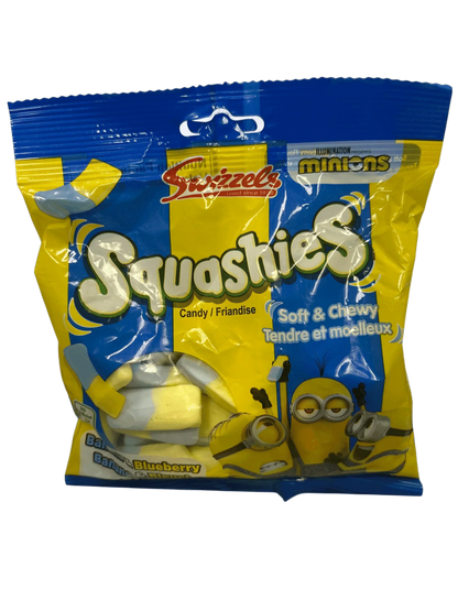 Squashies Soft & Chewy Minions Banana & Blueberry 140G - Canadian Edition - www.Shopthatapp.com