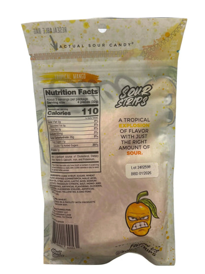 Sour Strips Tropical Mango 96G - U.S Edition - www.Shopthatapp.com