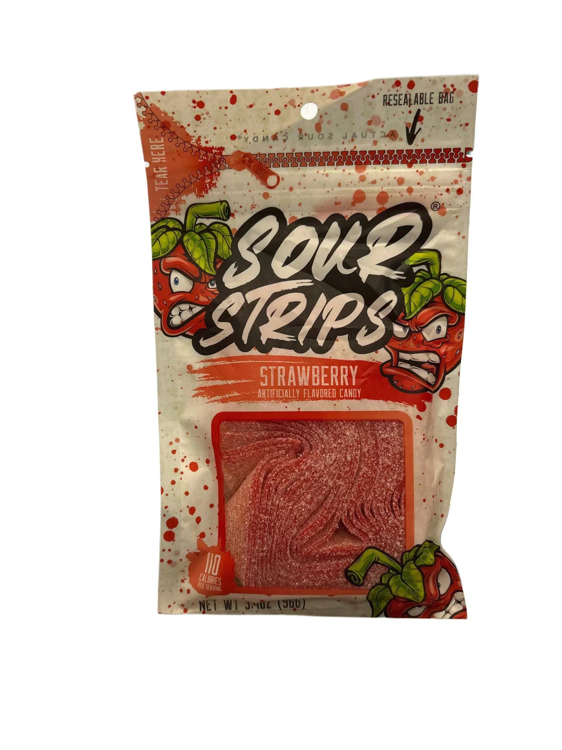 Sour Strips Strawberry 96G - U.S Edition - www.Shopthatapp.com