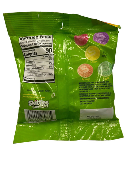 Sour Skittles Gummies Candy Bag 5.80OZ - Canadian Edition - www.Shopthatapp.com