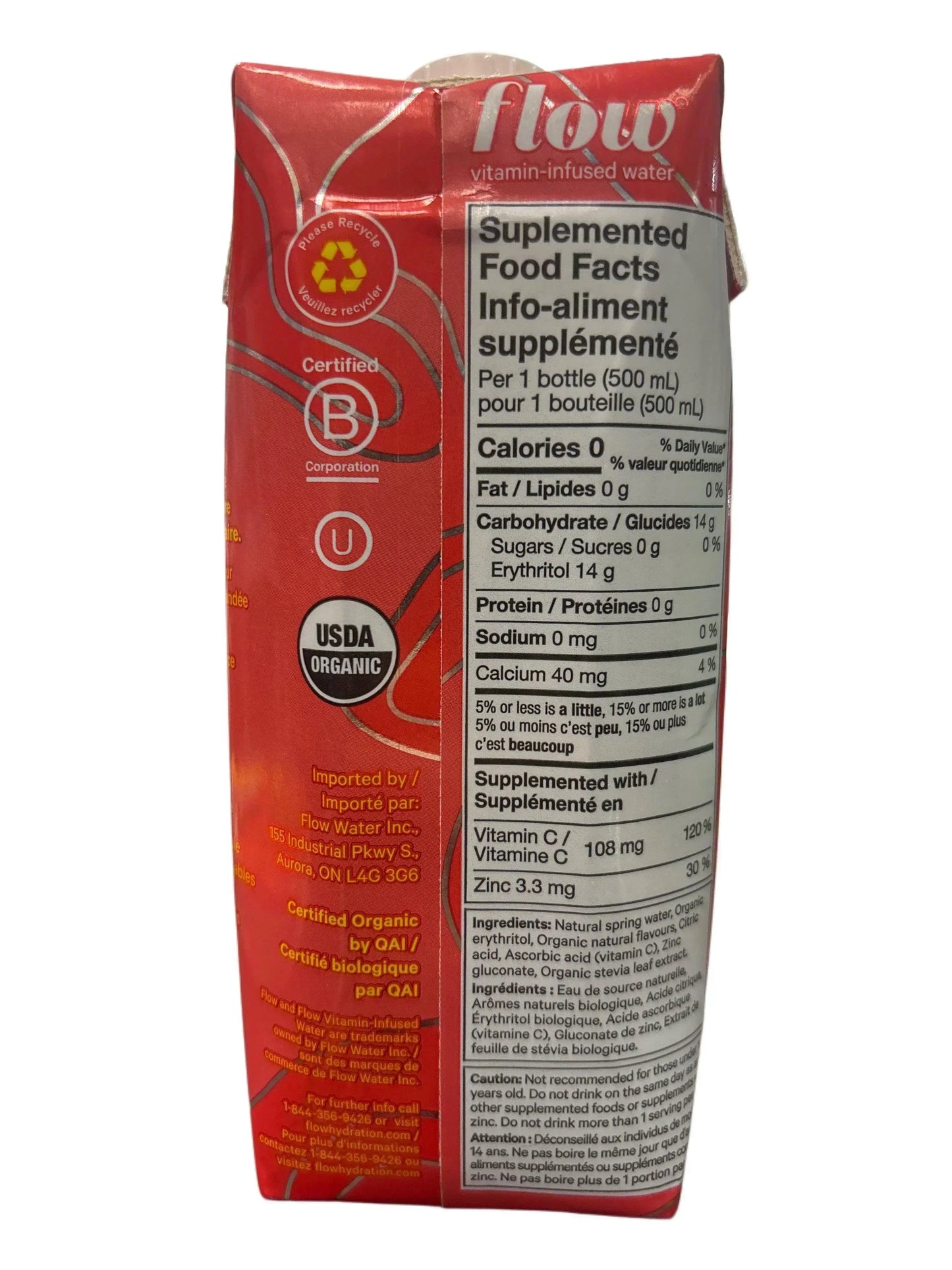 Flow Water Organic Cherry 500ML - www.Shopthatapp.com