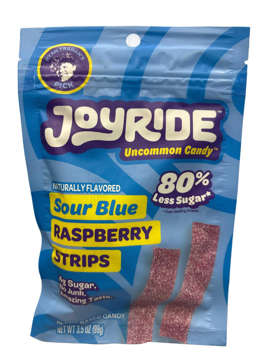 JOYRIDE UNCOMMON CANDY Sour Blue Raspberry Strips 3.5OZ - U.S Edition - www.Shopthatapp.com