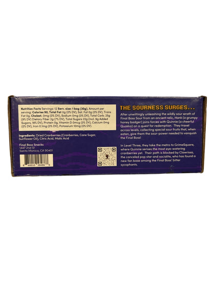 FINAL BOSS SOUR Level 3 Sour Cranberries Exclusive Challenge 360G - U.S Edition - www.Shopthatapp.com