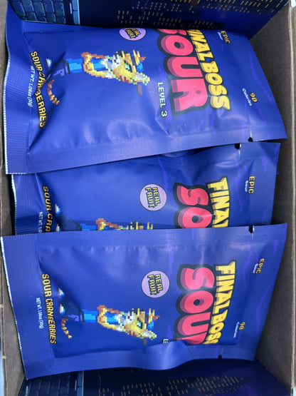 FINAL BOSS SOUR Level 3 Sour Cranberries Exclusive Challenge 360G - U.S Edition - www.Shopthatapp.com