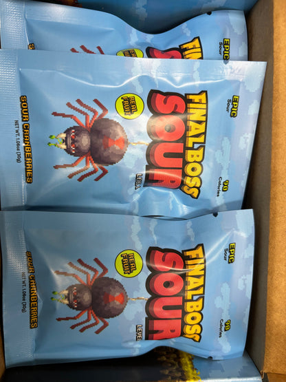 FINAL BOSS SOUR Level 1 Sour Cranberries Exclusive Challenge 360G - www.Shopthatapp.com
