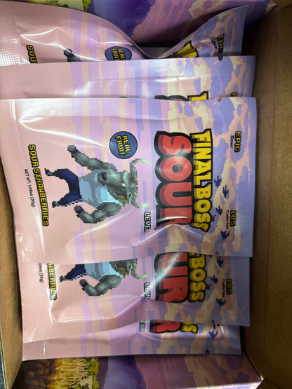 FINAL BOSS SOUR Level 1 Sour Strawberries Exclusive Challenge 360G - www.Shopthatapp.com