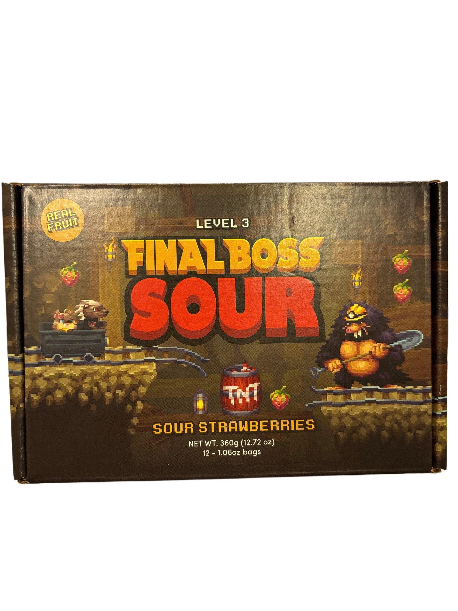 FINAL BOSS SOUR Level 3 Sour Strawberries Exclusive Challenge 360G - www.Shopthatapp.com
