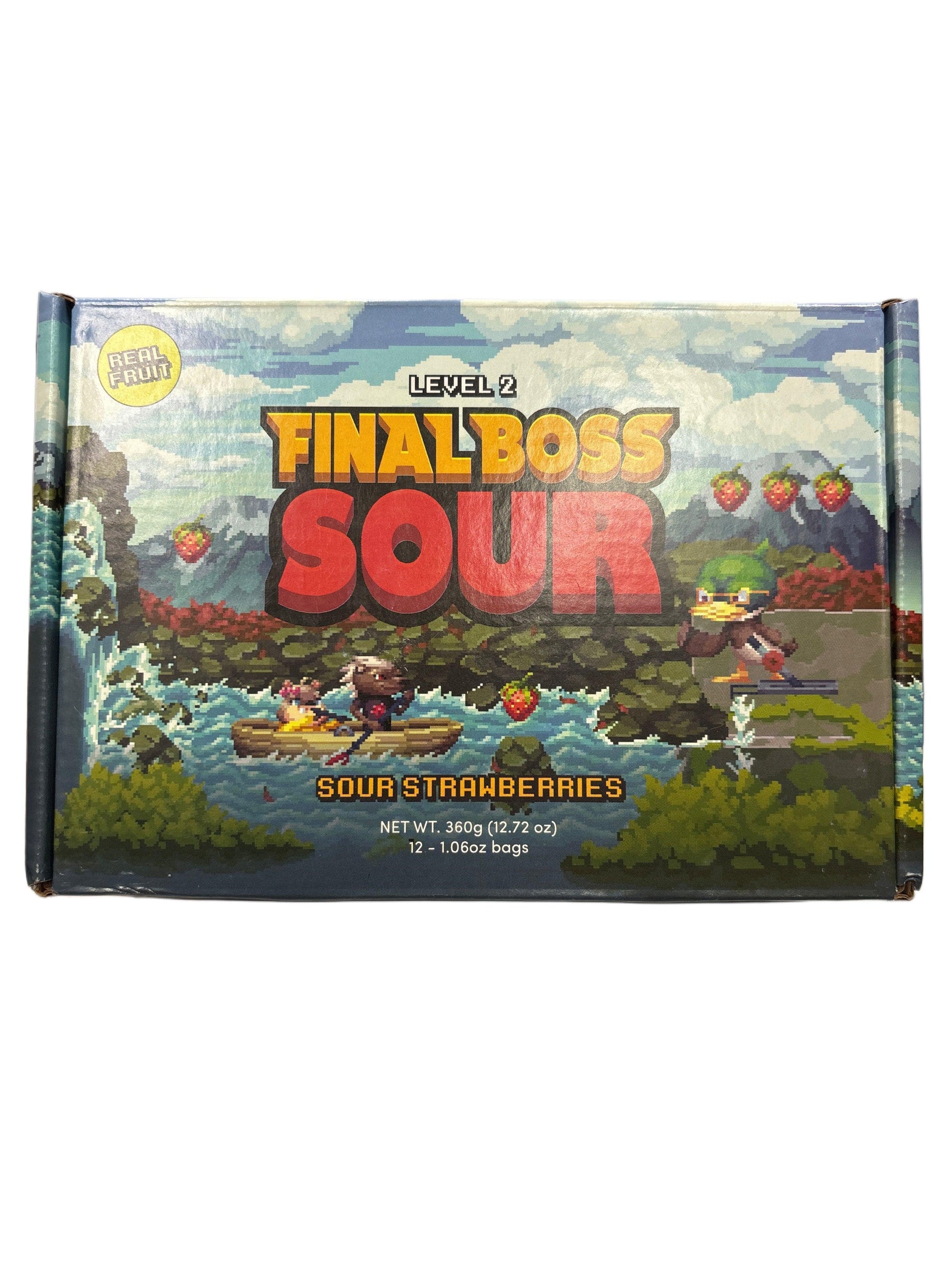 FINAL BOSS SOUR Level 2 Sour Strawberries 360G - www.Shopthatapp.com