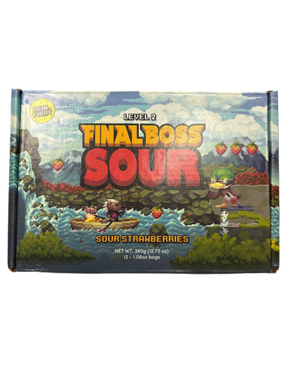 FINAL BOSS SOUR Level 2 Sour Strawberries 360G - www.Shopthatapp.com