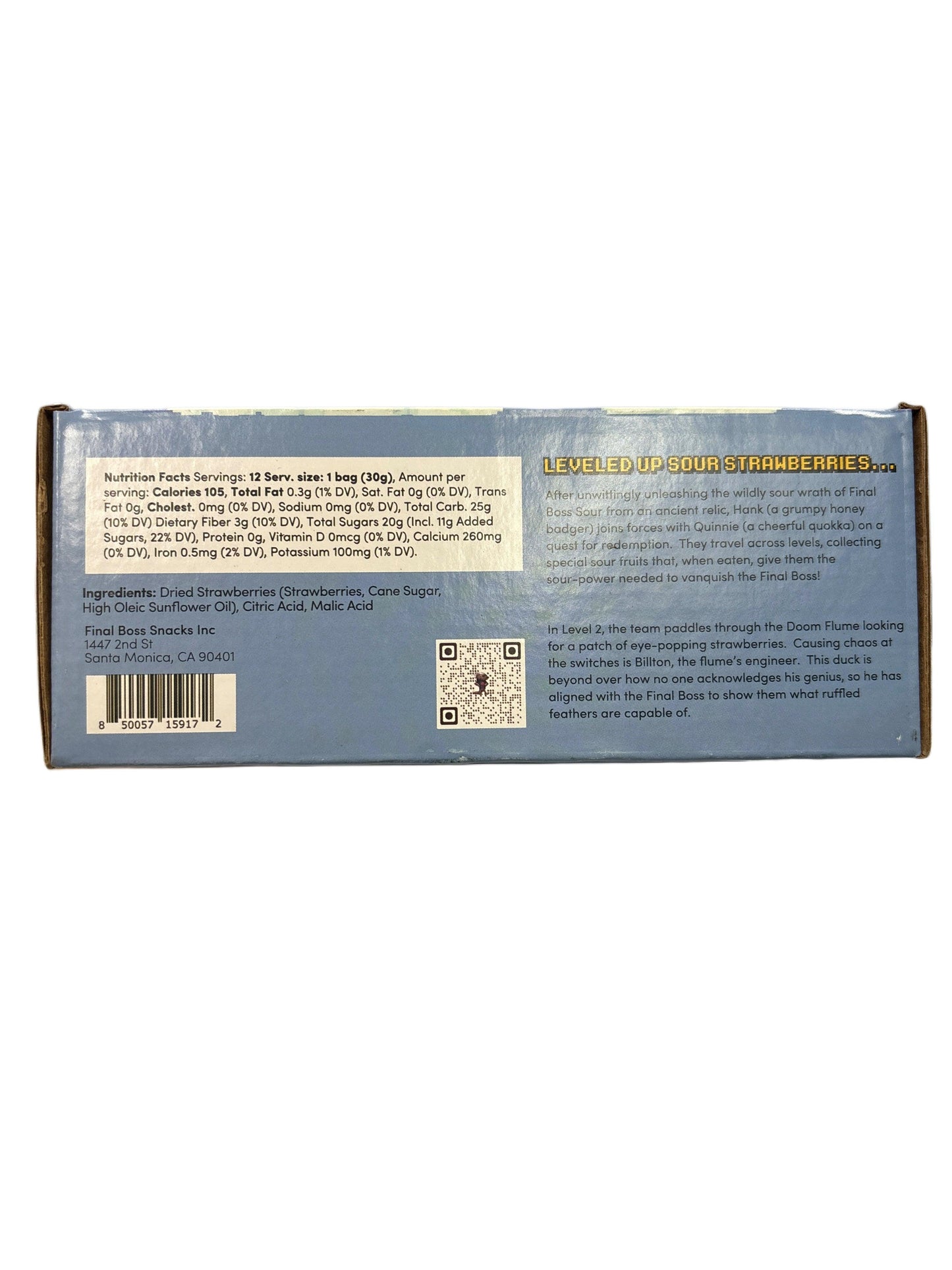 FINAL BOSS SOUR Level 2 Sour Strawberries 360G - www.Shopthatapp.com