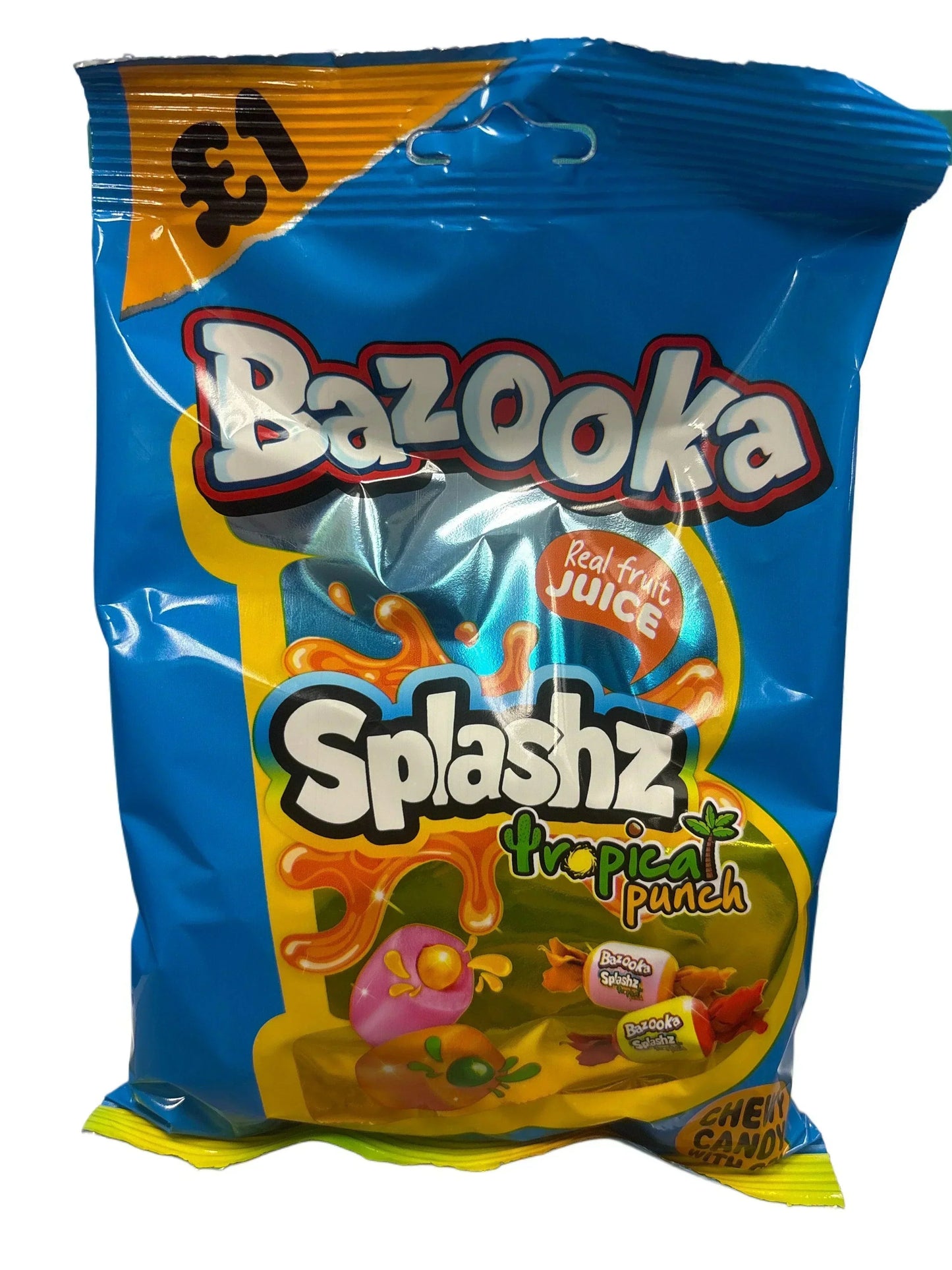 Bazooka Splashz Tropical Punch 120G - www.Shopthatapp.com